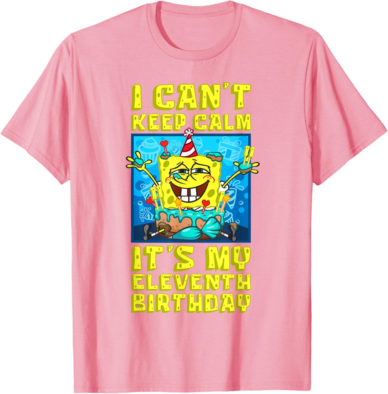 Mademark SpongeBob 11th Birthday T-Shirt for Boys - Fun and Playful Design - 4