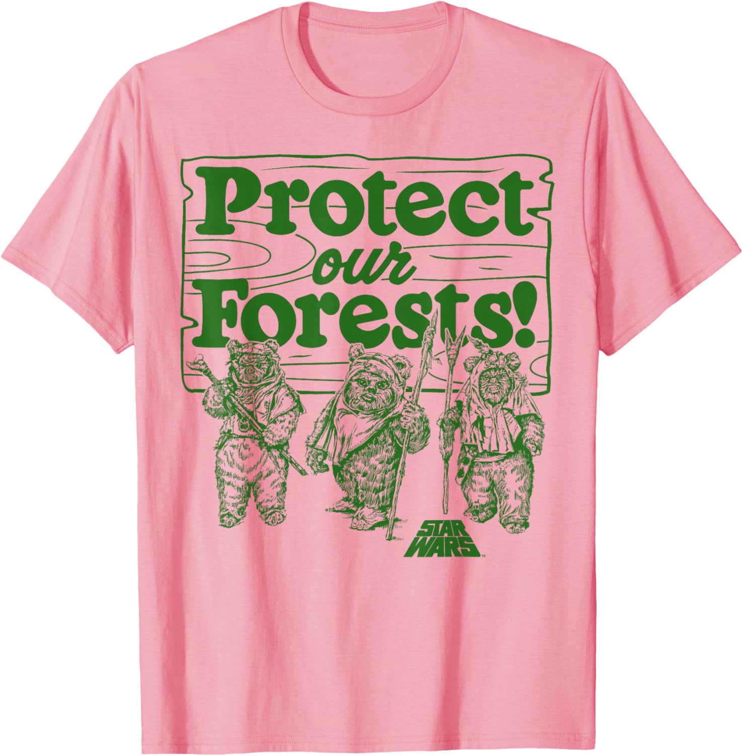 Star Wars Ewoks Protect Our Forests T-Shirt for Disney Fans - 5