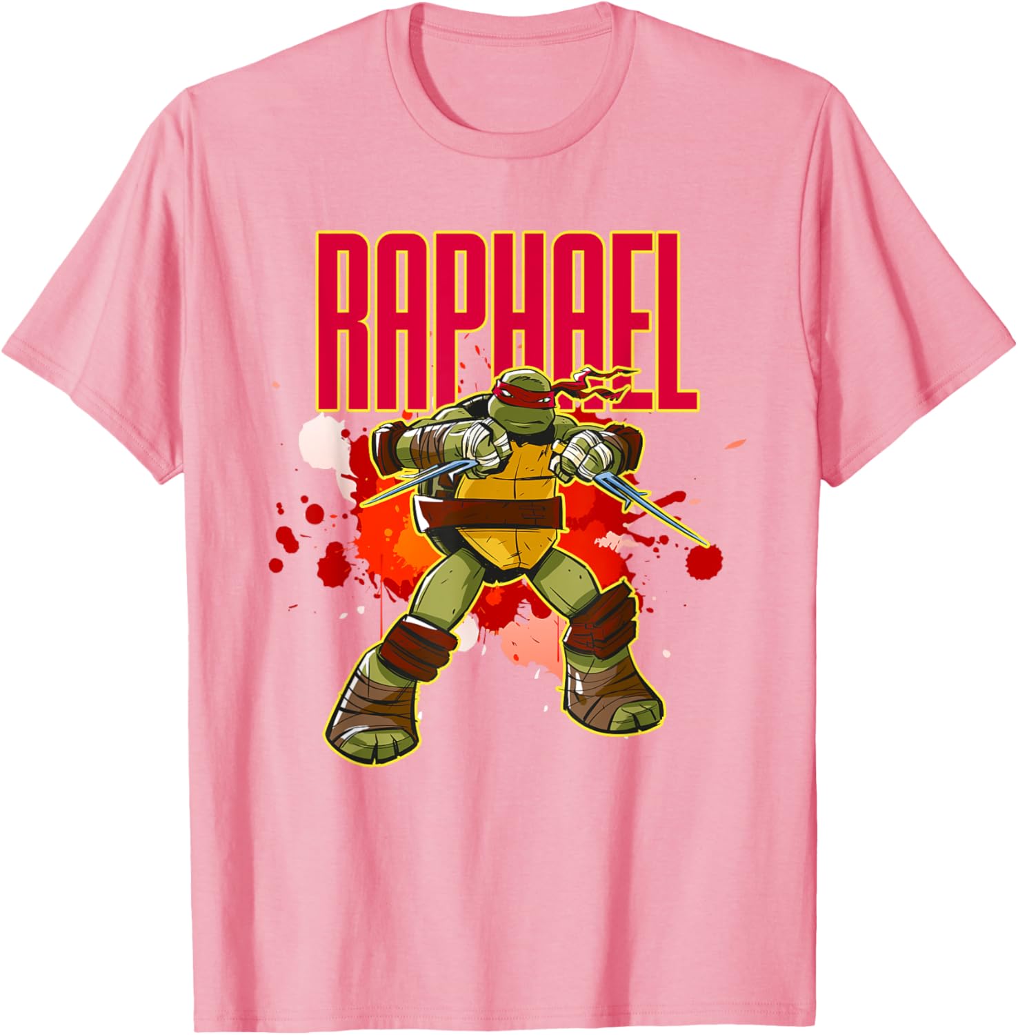 Mademark Teenage Mutant Ninja Turtles Raphael Red Splatter T-Shirt - 10