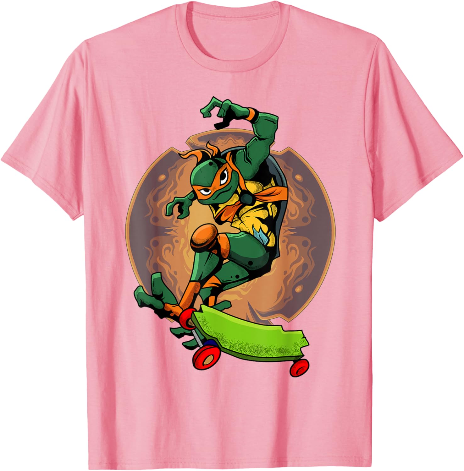 Mademark Teenage Mutant Ninja Turtles Mikey Skateboard T-Shirt for Kids - 2