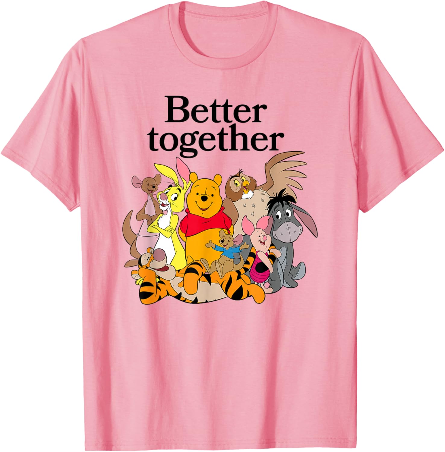 Winnie the Pooh Better Together Friends Group Shot T-Shirt for Fans - 4