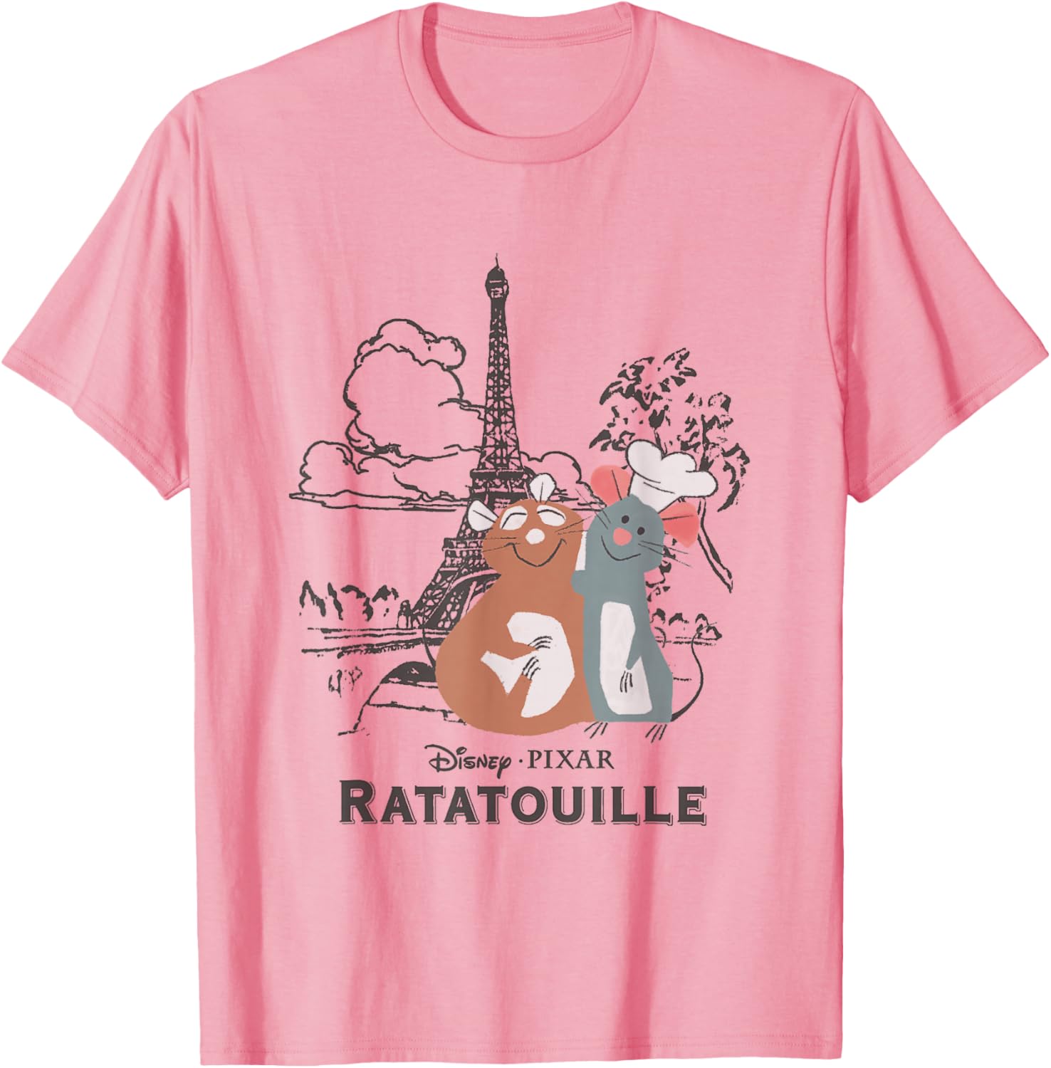 Cute Ratatouille Remy & Emile Paris Hug T-Shirt for Disney Fans - 9