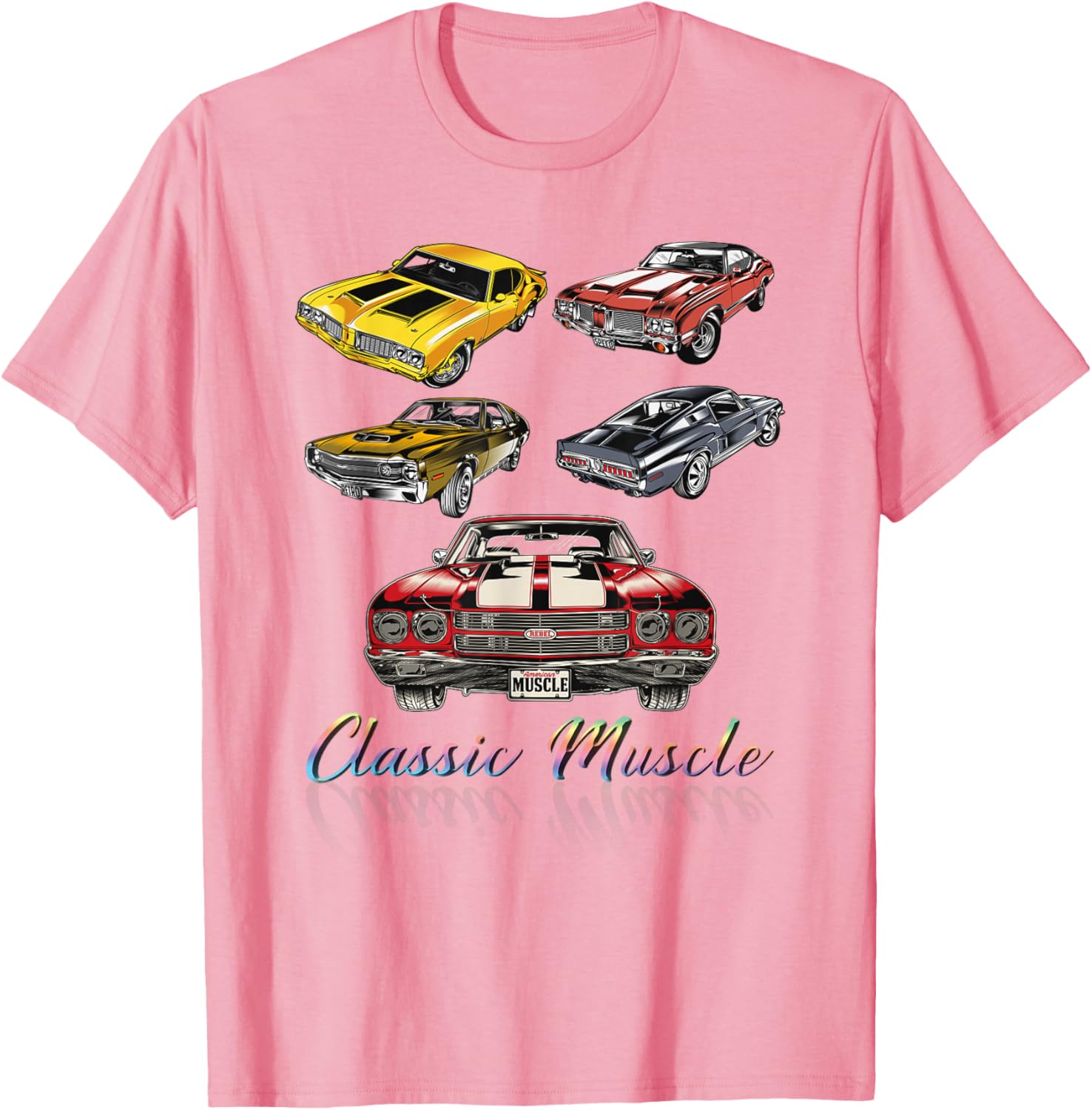 American Muscle Cars Classic Novelty T-Shirt for Car Enthusiasts - 19