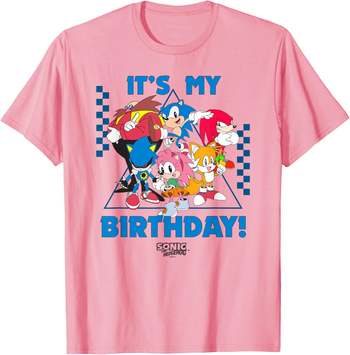 Sonic The Hedgehog It's My B-Day Group Shot T-Shirt for Kids and Adults - 5