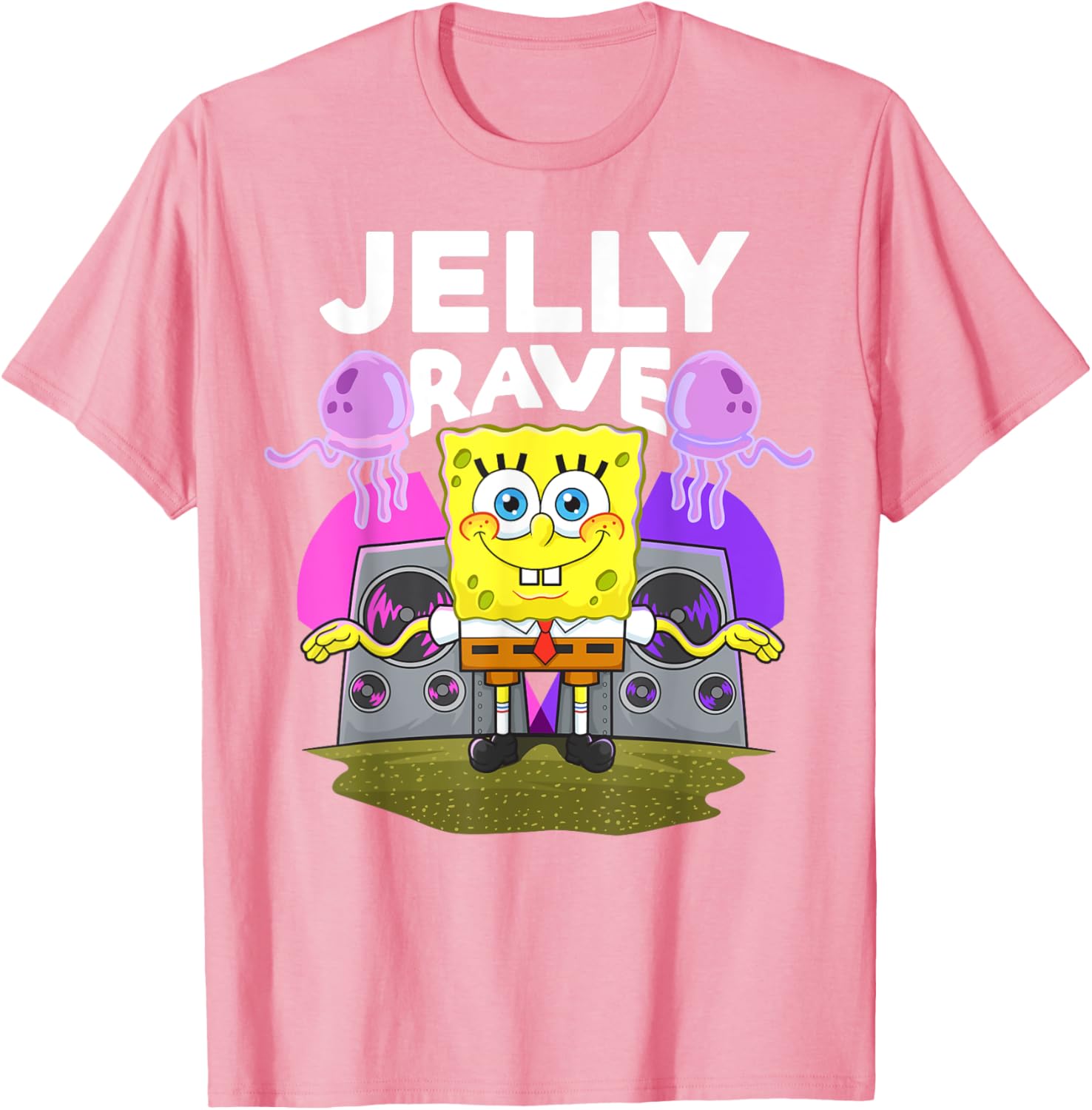 Mademark x SpongeBob SquarePants Jelly Jam Rave T-Shirt for Fun Lovers - 17
