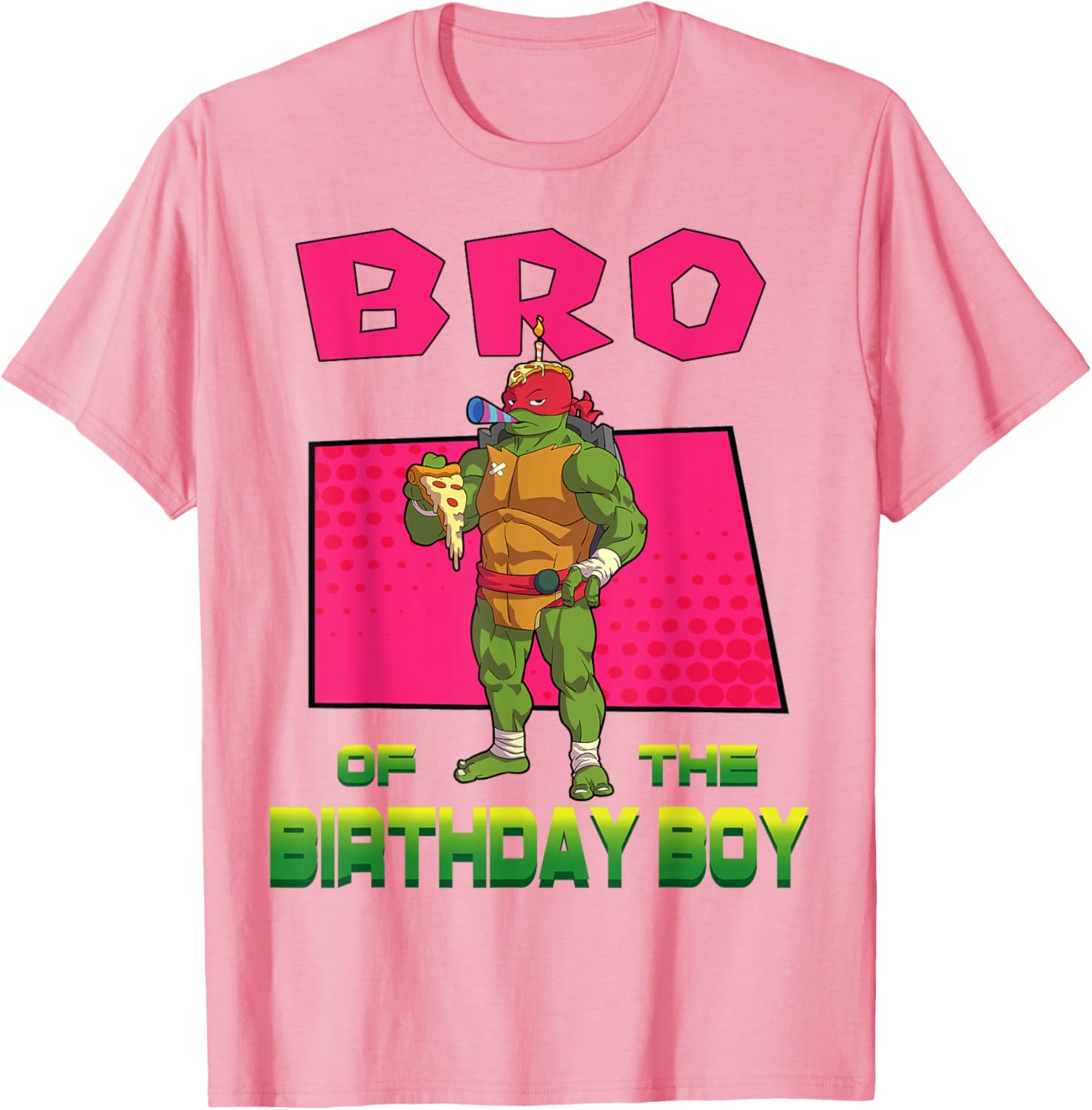 Mademark Teenage Mutant Ninja Turtles Raphael Pizza Party T-Shirt for Kids - 14