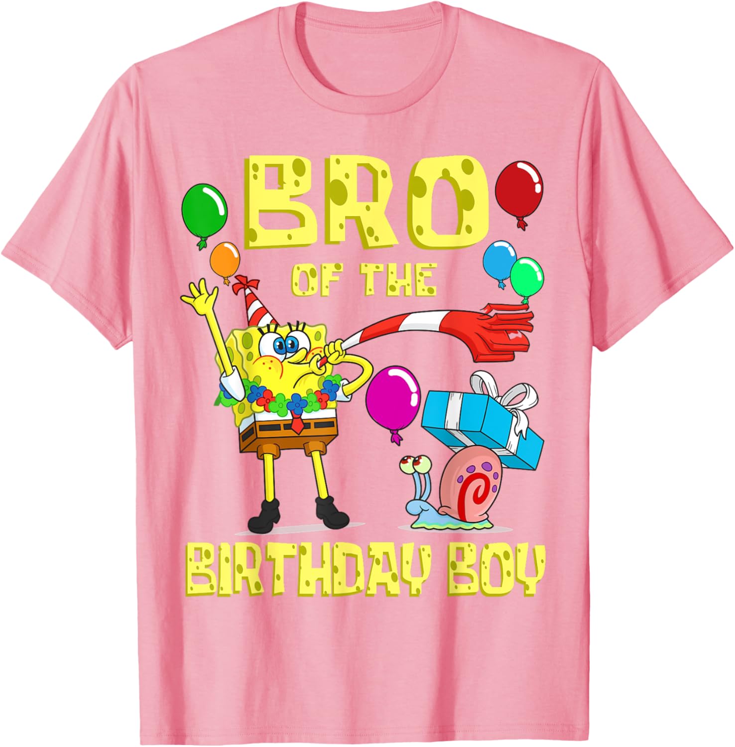 Mademark SpongeBob Brother of the Birthday Boy Theme Party T-Shirt - 19