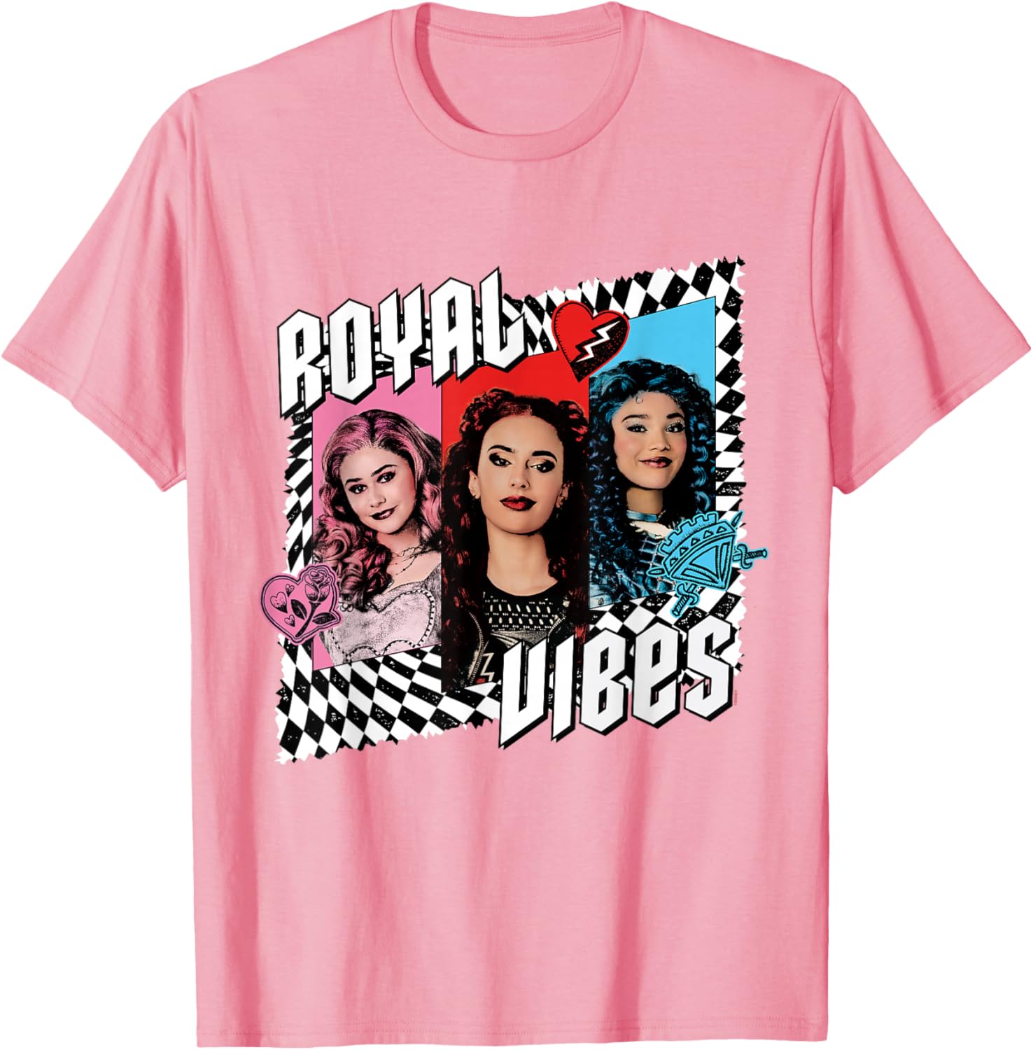 Disney Descendants 4 Trio Royal Vibes T-Shirt for Kids and Teens - 10