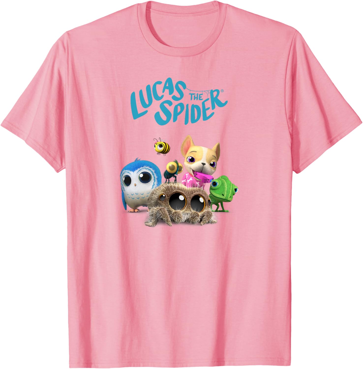 Lucas the Spider and Friends Cute T-Shirt for Kids and Adults - 3
