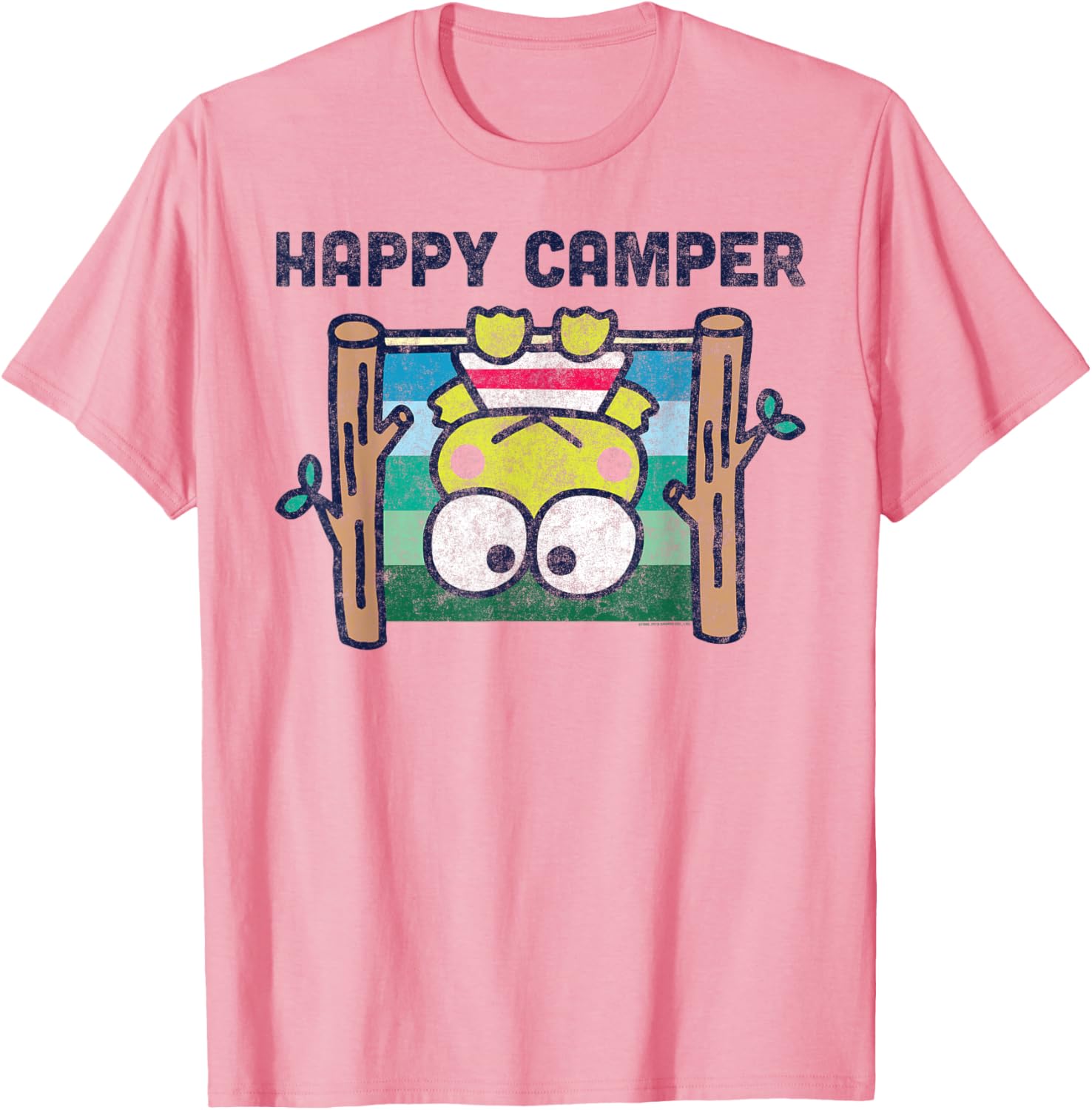 Keroppi Happy Camper T-Shirt Fun Outdoor Adventure Apparel for Kids - 4