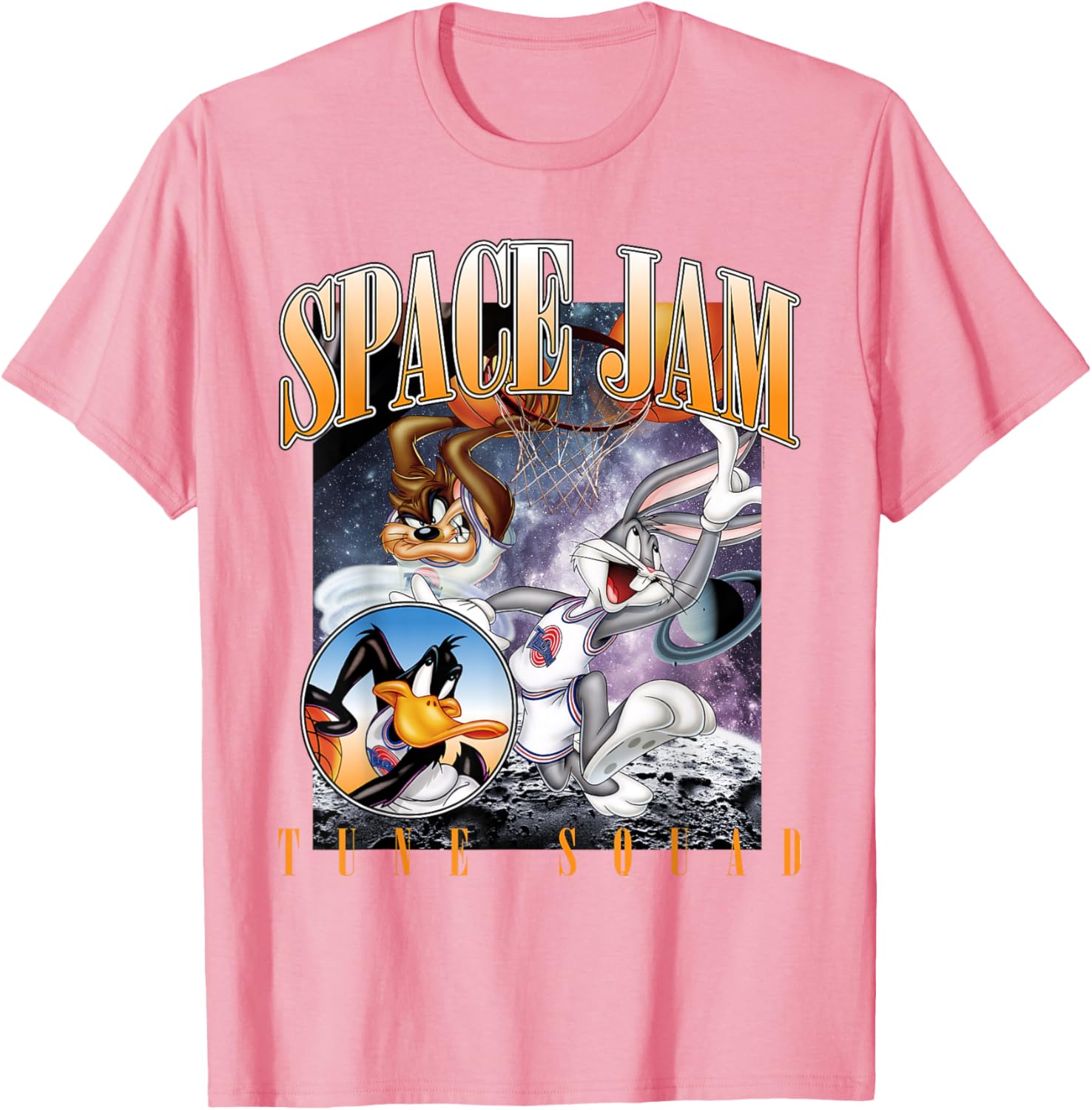 Vintage Space Jam Tune Squad T-Shirt for Fans of Classic Basketball Style - 1