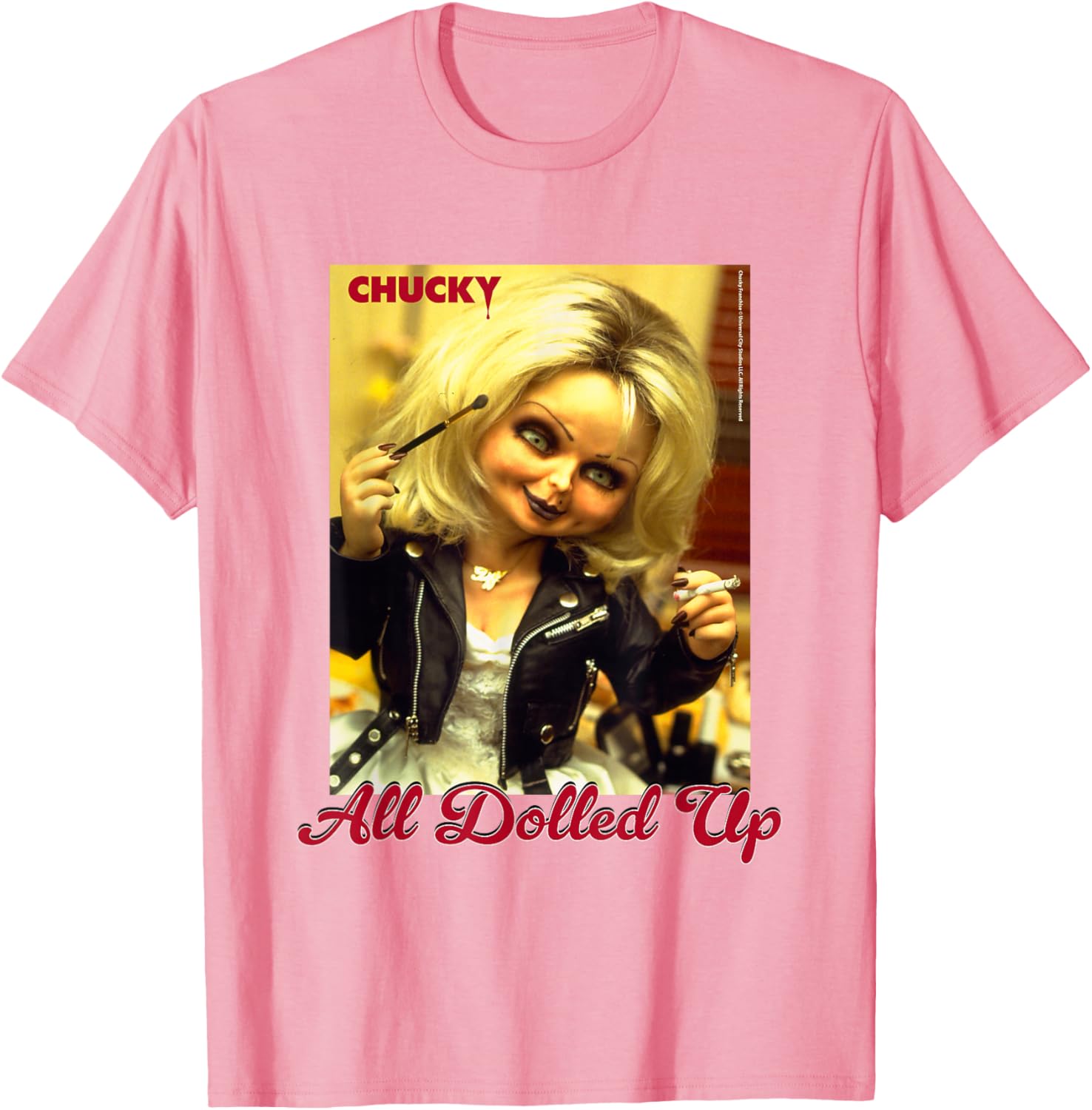 Chucky and Tiffany All Dolled Up T-Shirt for Horror Movie Fans - 17