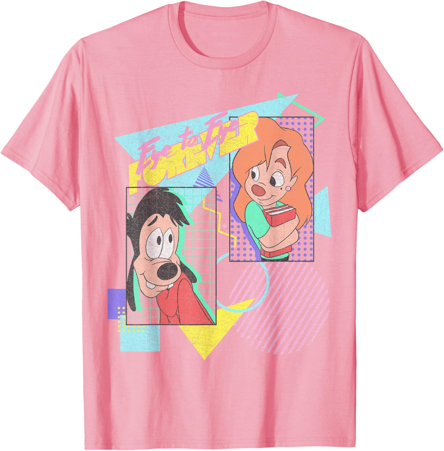Disney A Goofy Movie Max and Roxanne Eye to Eye Forever T-Shirt for Fans - 8