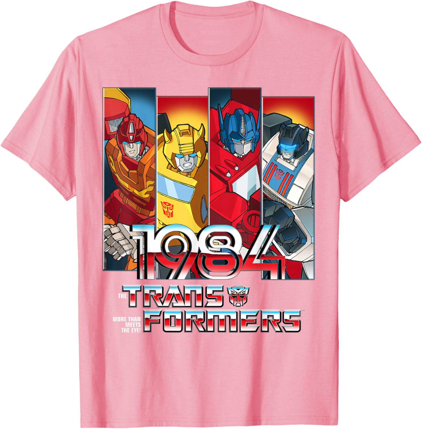 1984 Transformers Autobots Vintage T-Shirt for Adults - Black Size S - 1