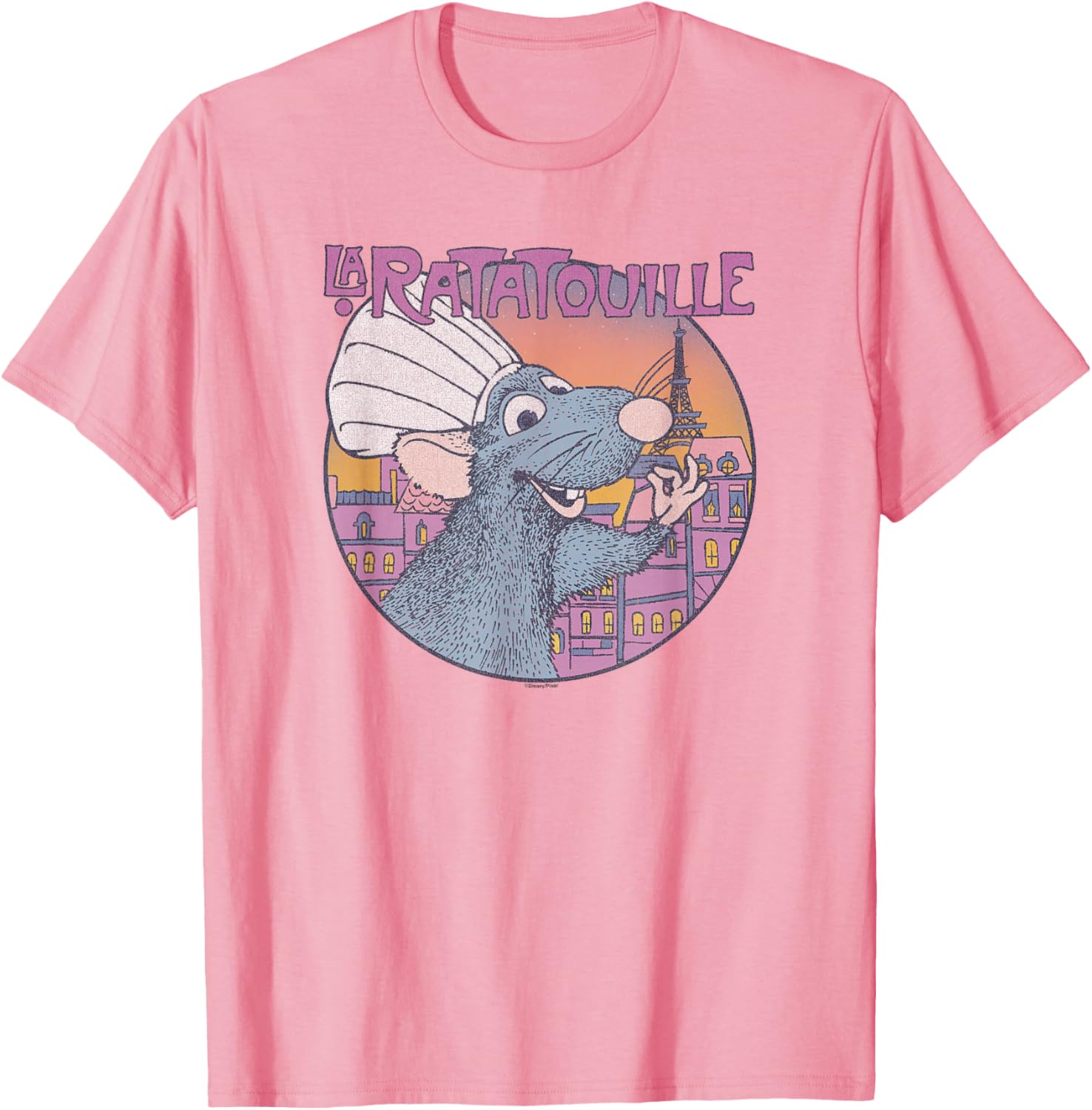 Disney Pixar Ratatouille Bon Appetit Circle Sign T-Shirt for Food Lovers - 7