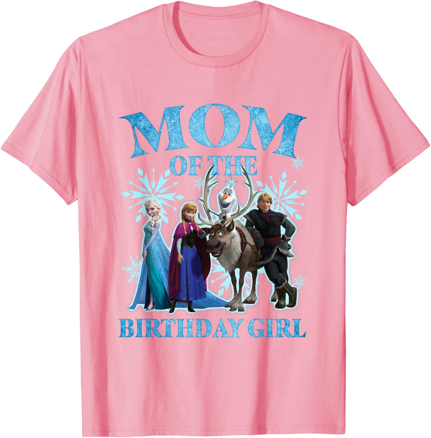 Disney Frozen Mom of the Birthday Girl T-Shirt for Fun Celebrations - 8