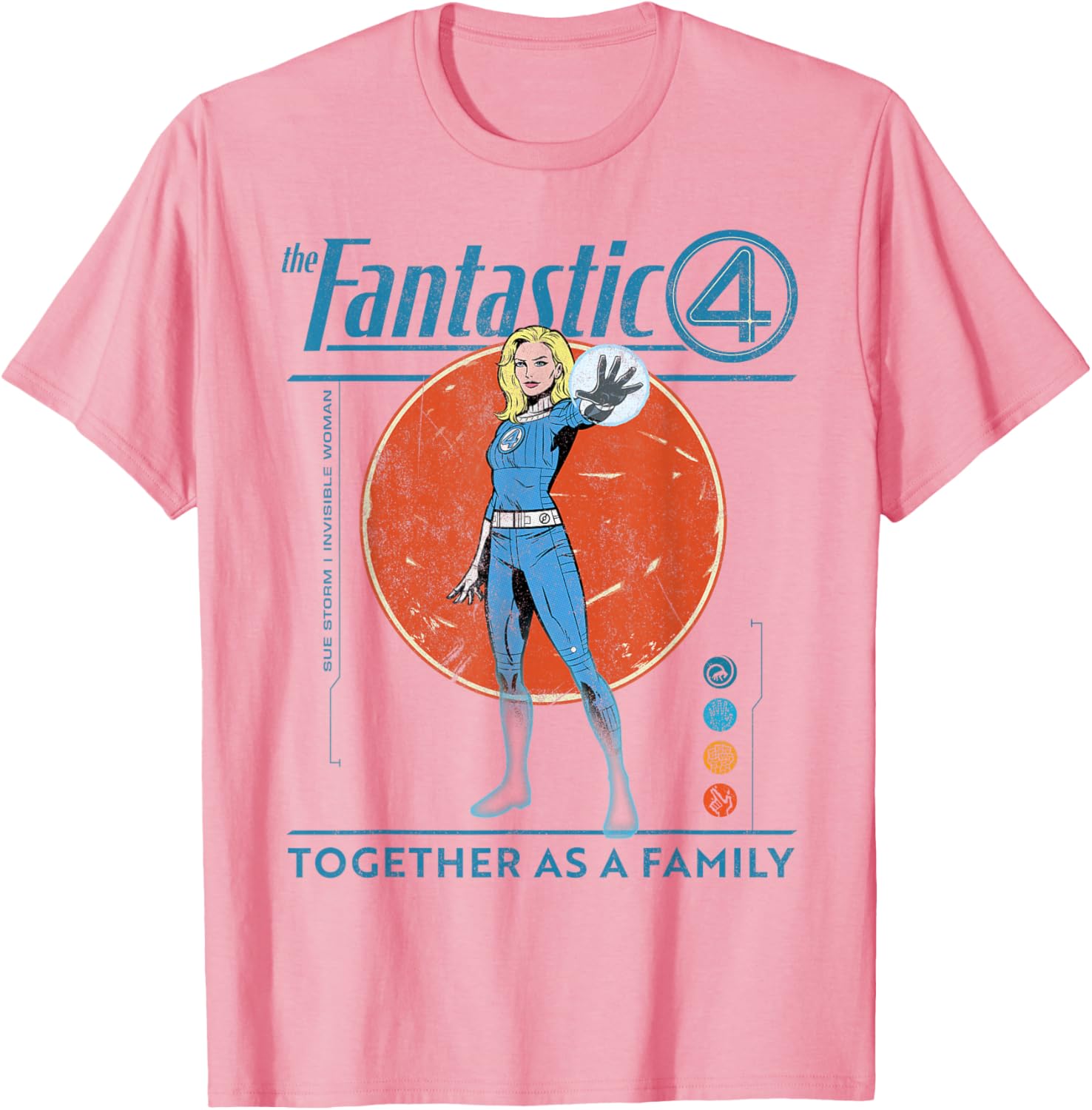 Marvel Fantastic Four Retro T-Shirt Featuring The Invisible Woman Design - 21