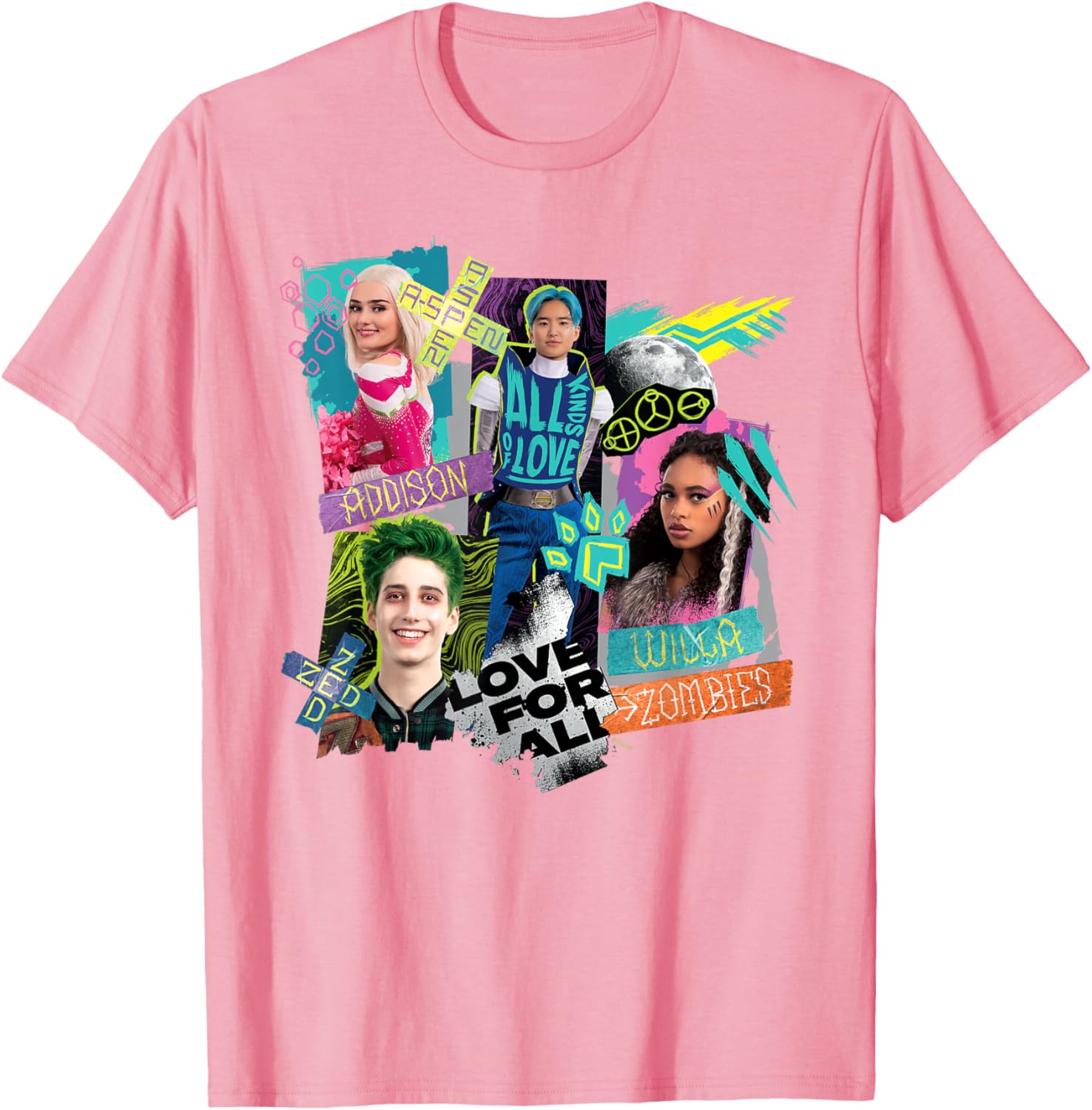 Disney Channel Zombies 3 Love for All T-Shirt for Kids and Teens - 23