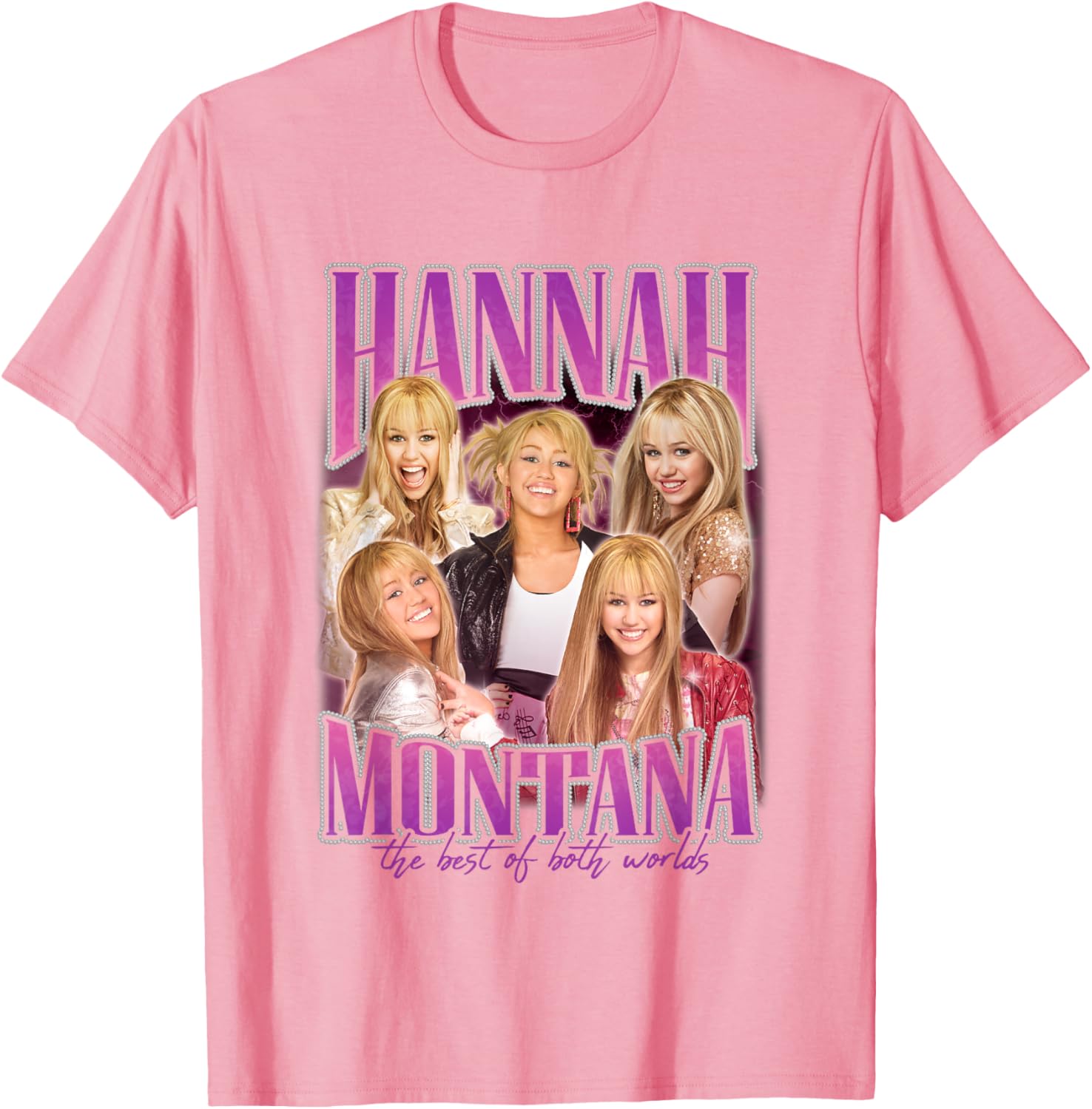 Disney Hannah Montana Popstar Collage T-Shirt for Fans of All Ages - 7