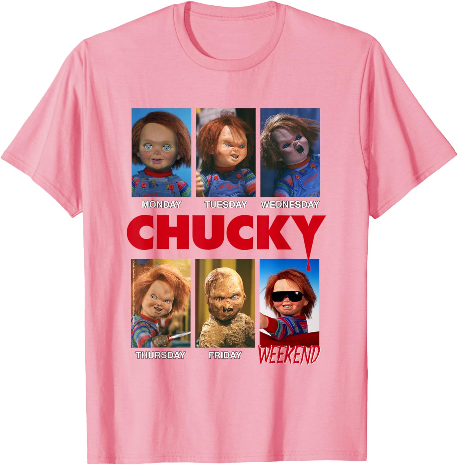 Chucky Days of The Week Moods T-Shirt for Fun Fashion Lovers - 16