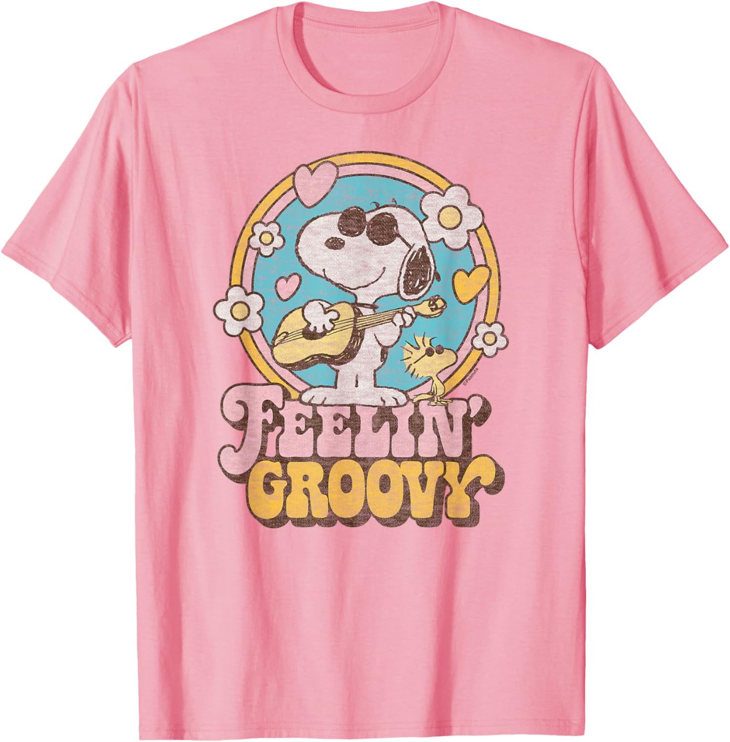 Peanuts Groovy Snoopy and Woodstock T-Shirt for Fun Casual Style - 10