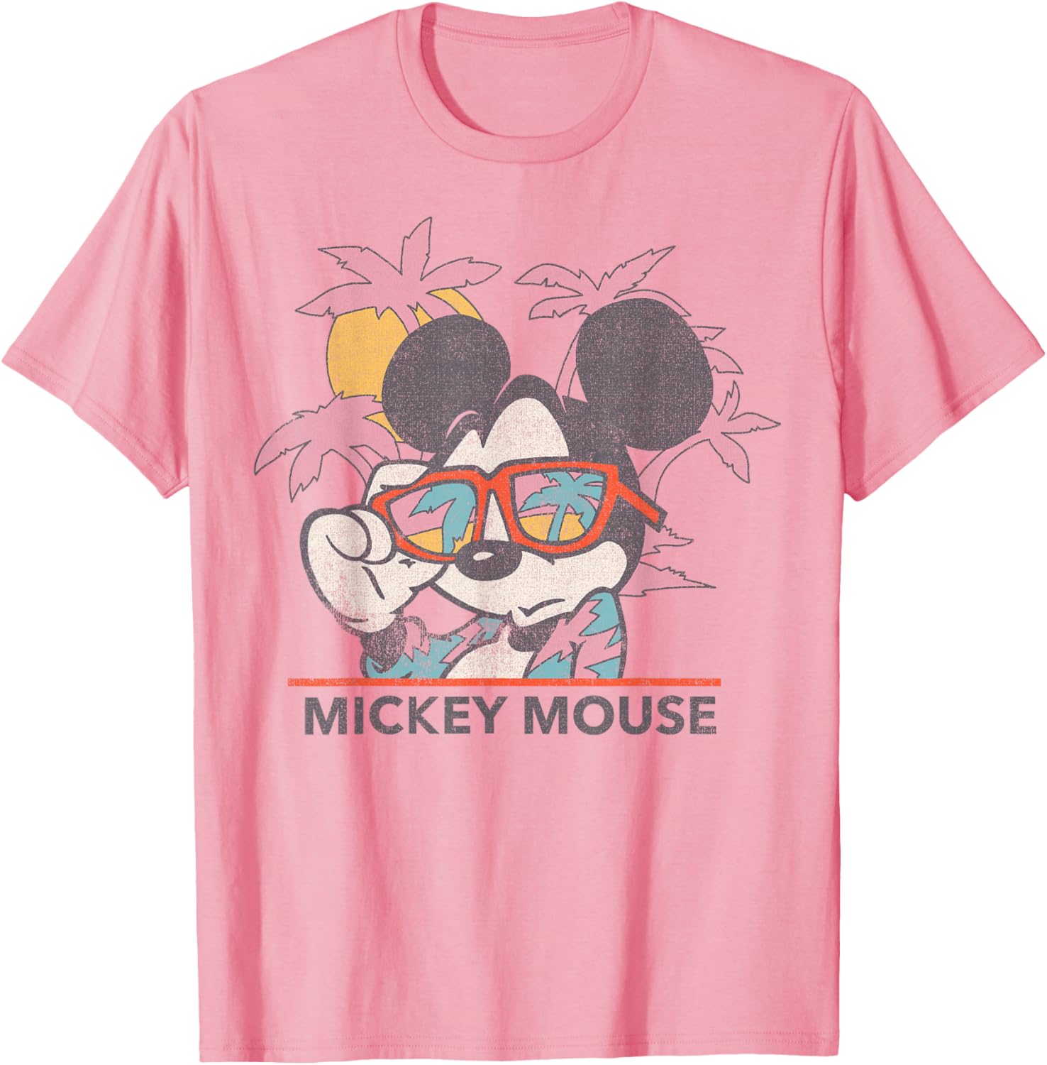 Disney Mickey Mouse Tropical Portrait T-Shirt for Fun Summer Style - 9
