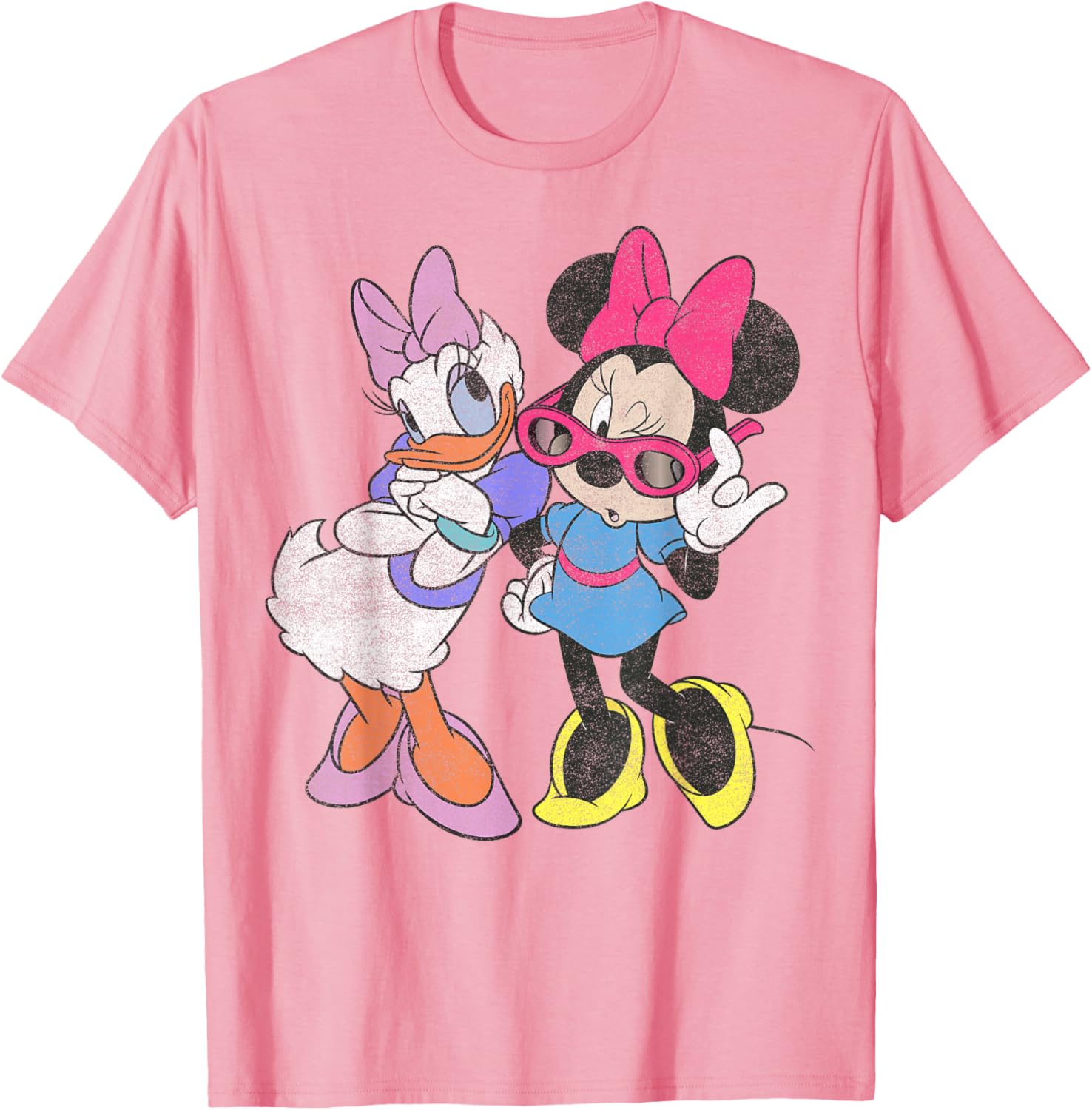 Disney Mickey and Friends Daisy and Minnie Short Sleeve T-Shirt for Kids - 10