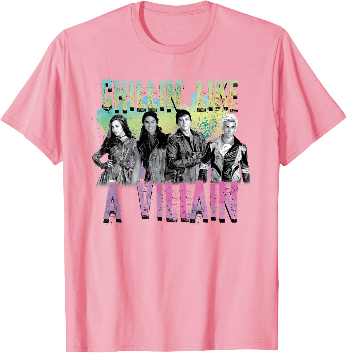 Disney Descendants Chillin Like A Villain T-Shirt for Kids and Adults - 5