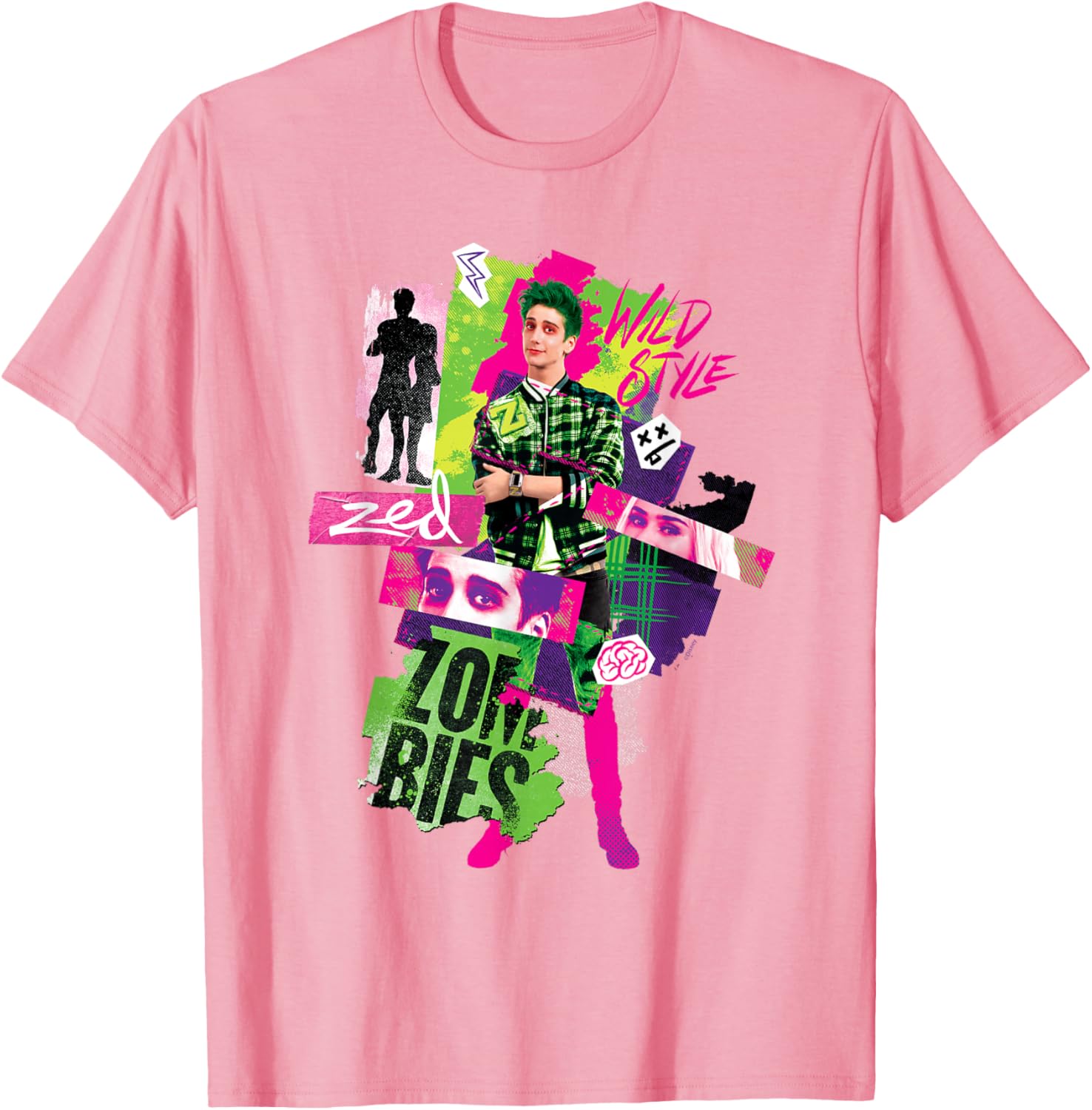 Disney Zombies 3 Zed Wild Style T-Shirt Perfect for Young Fans - 19