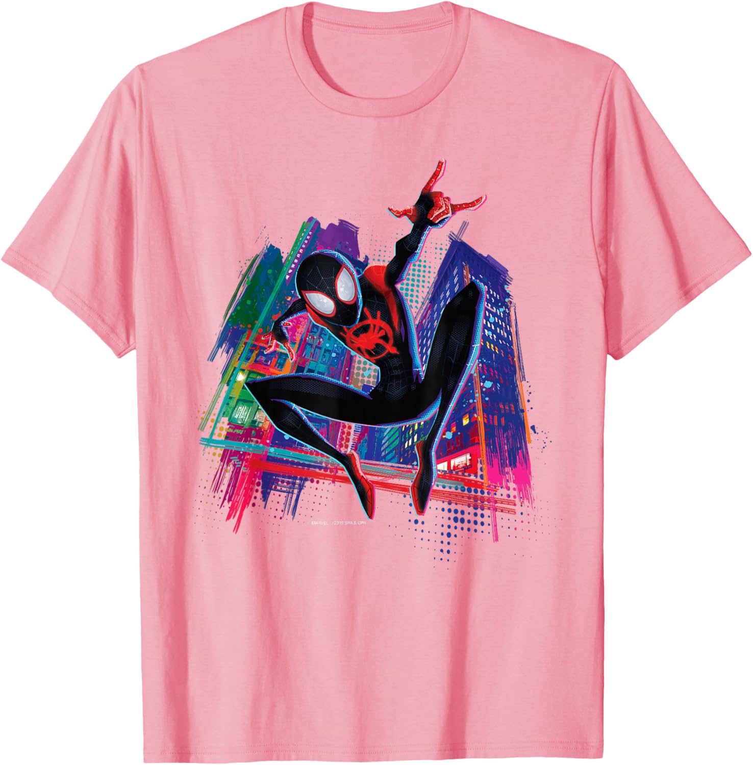 Spider-Man Miles Morales Graffiti City T-Shirt for Stylish Fans - 14
