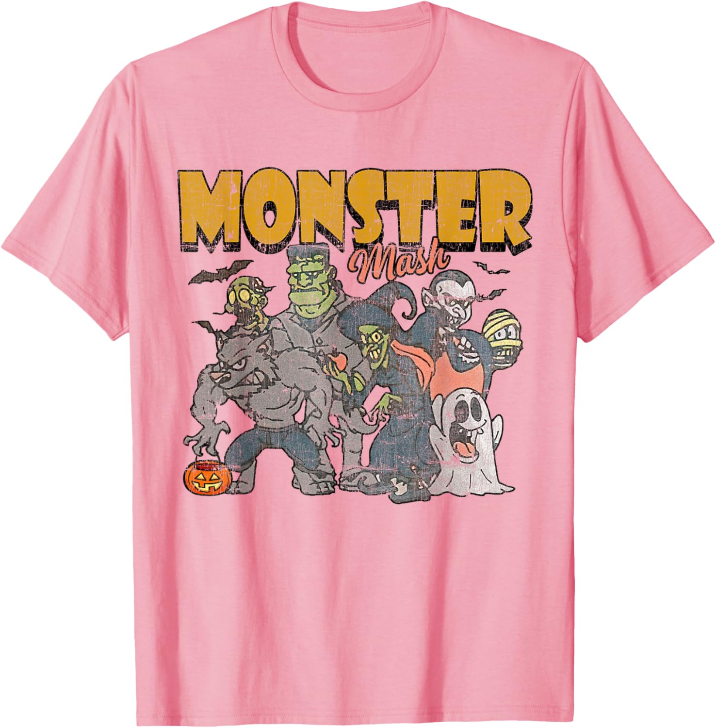 Funny Vintage Ghost Halloween T-Shirt - Monster Mash Design for Spooky Fun - 8