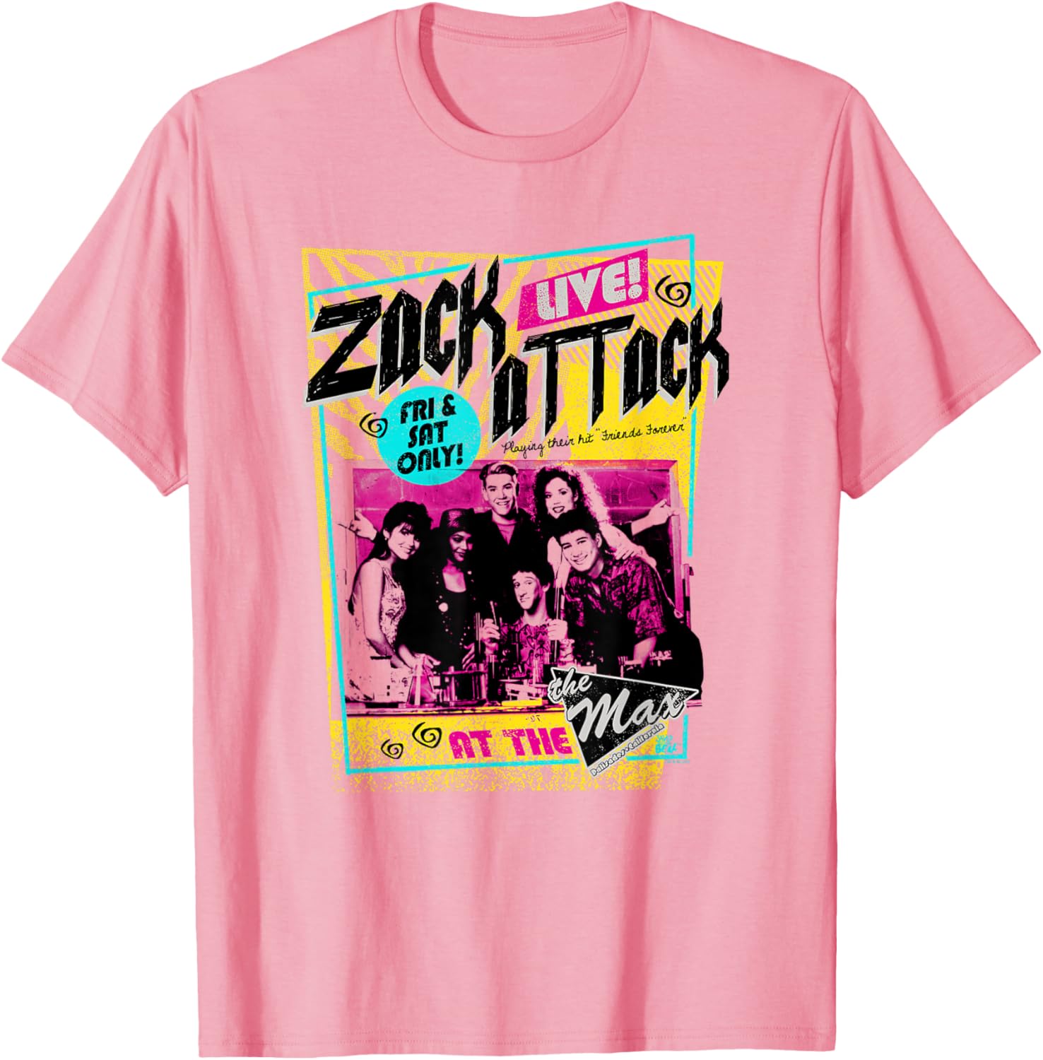 Saved By The Bell Zack Attack Live Tee - Fun Retro Graphic Shirt - 6