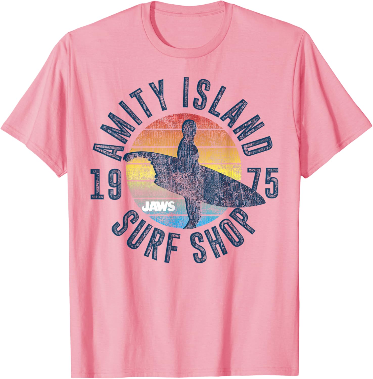 Jaws Amity Island Surfboard T-Shirt for Fans of Classic Movies - 5