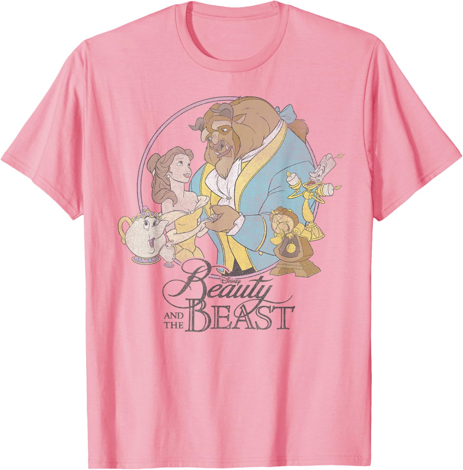 Disney Beauty And The Beast Classic Group Shot T-Shirt for Fans - 6