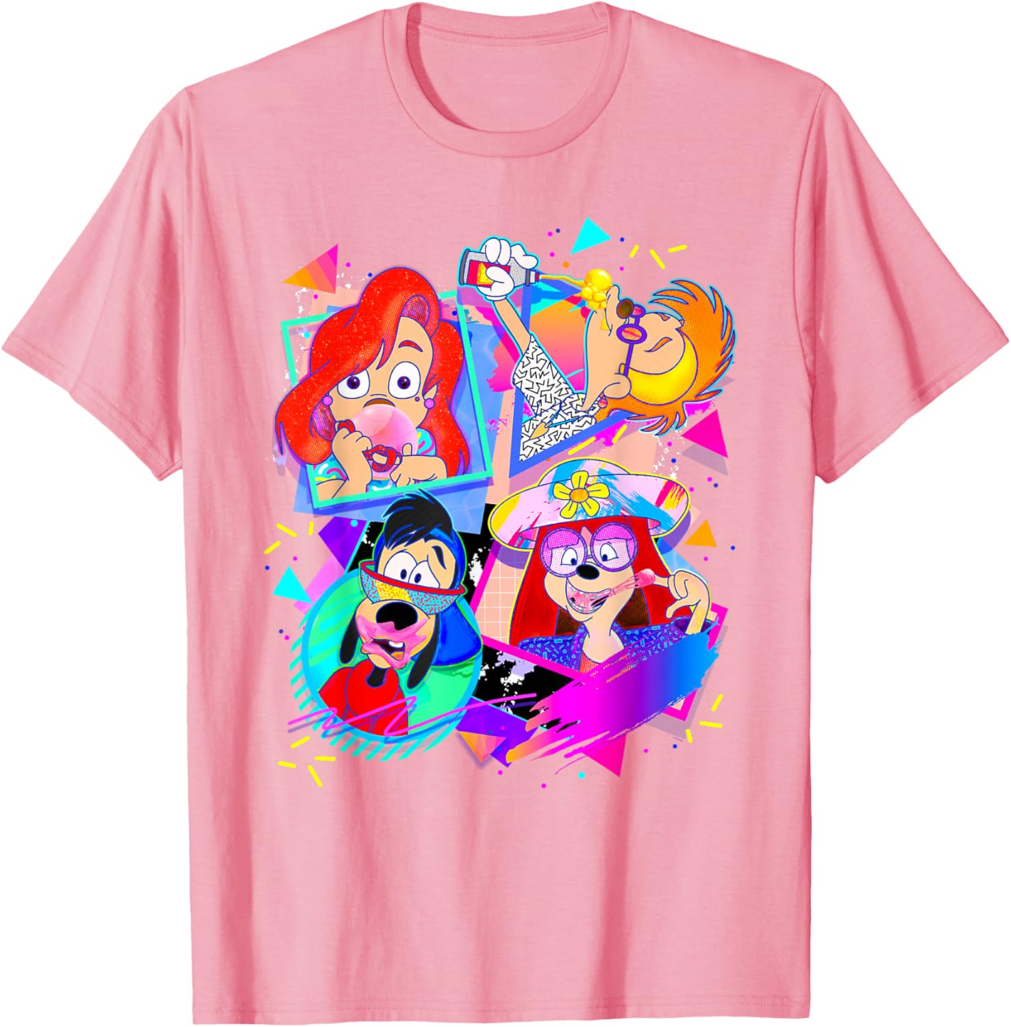 Disney A Goofy Movie Bubble Gum Retro T-Shirt for 90s Fans - 9