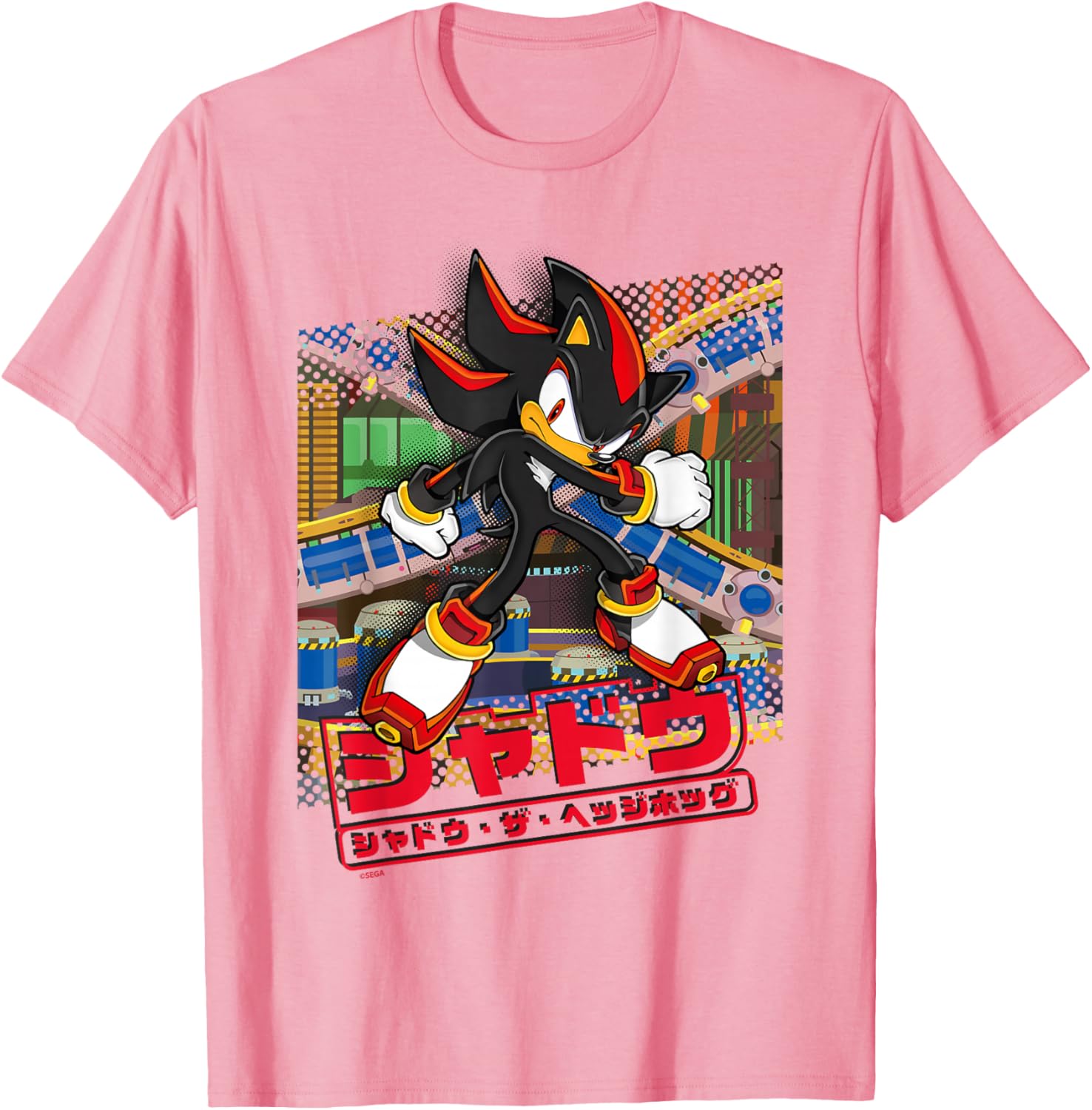 Sonic the Hedgehog Shadow T-Shirt Japanese Logo Fun Graphic Tee - 19