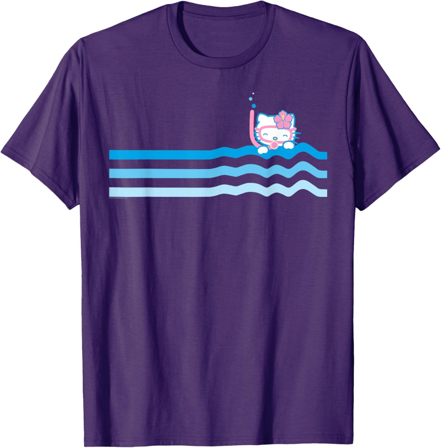 Hello Kitty Beach Scuba Snorkel T-Shirt for Men Women Kids Fun Swim Wear - 5