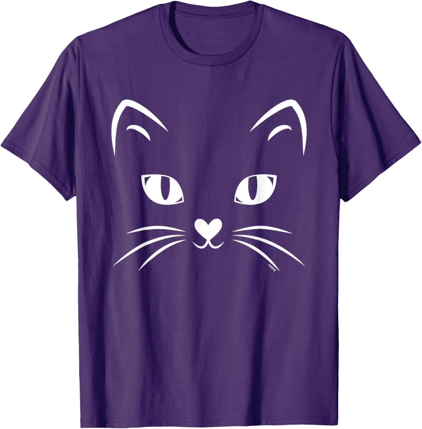 Black Cat Face Halloween Costume T-Shirt for Cat Lovers and Parties - 15