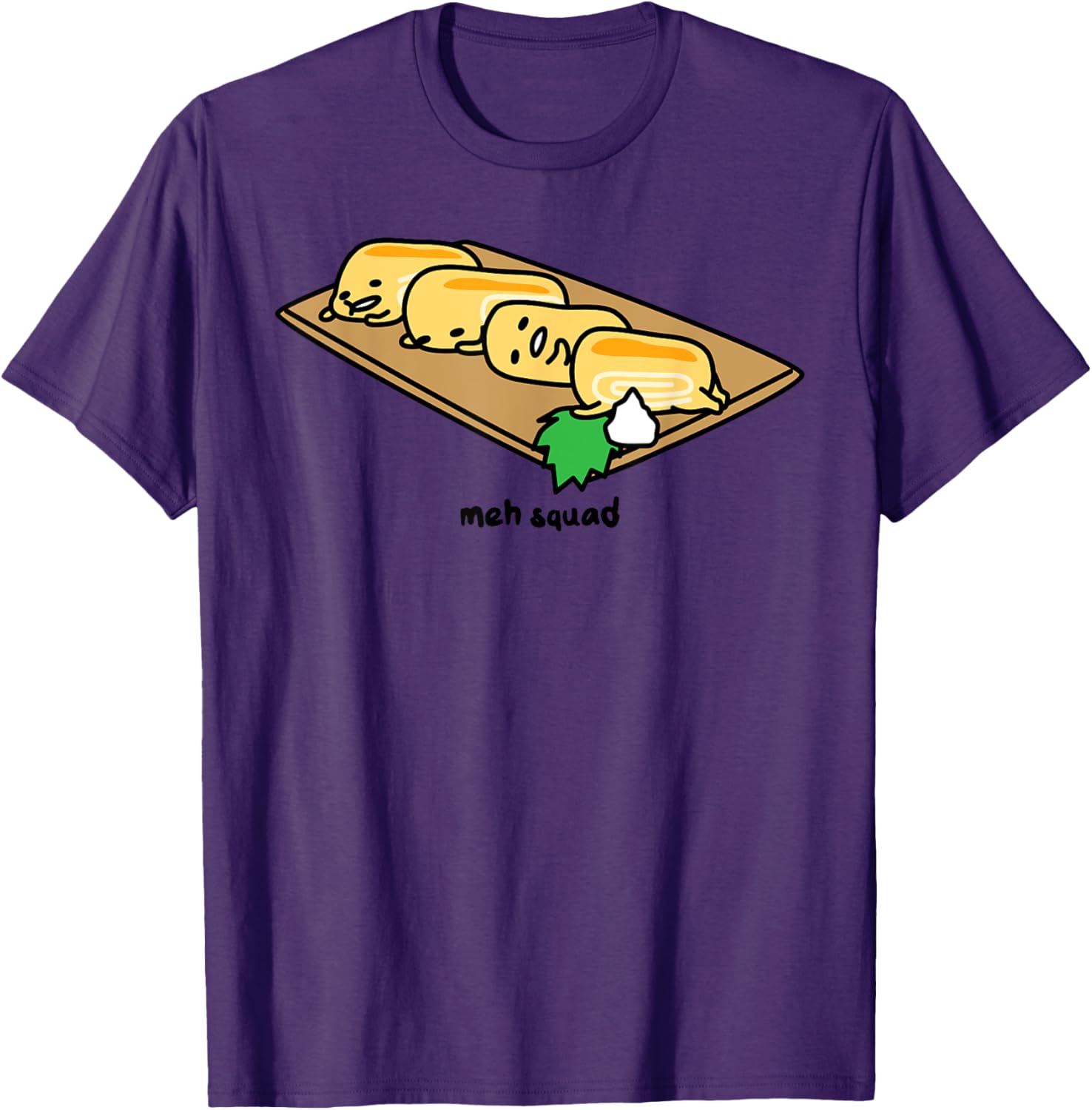 Gudetama Lazy Egg Sushi Tamagoyaki T-Shirt for Fun and Comfort - 17