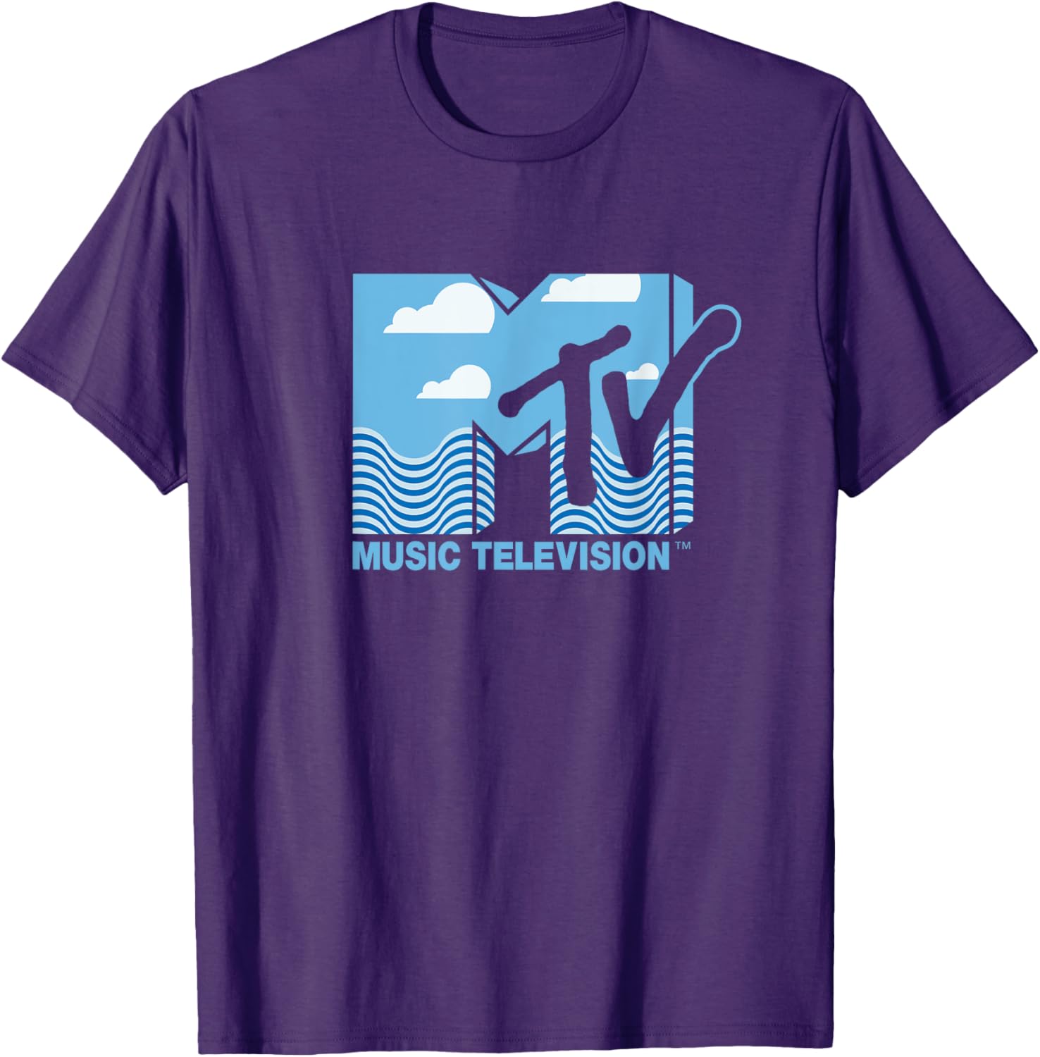 Mademark x MTV Official Logo T-Shirt with Water, Clouds & Blue Sky - 20