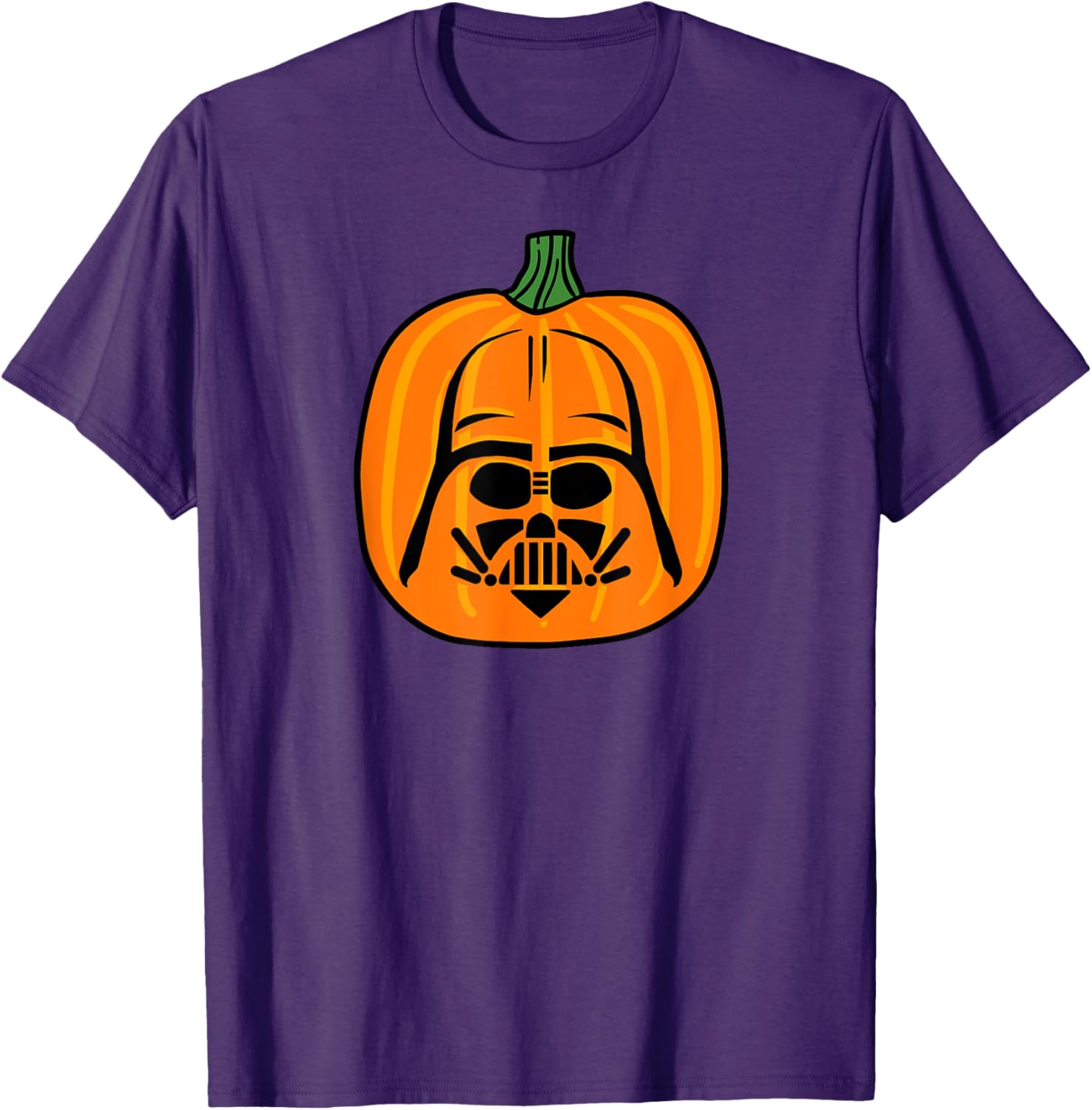Darth Vader Pumpkin Jack O'Lantern T-Shirt for Star Wars Fans - 1