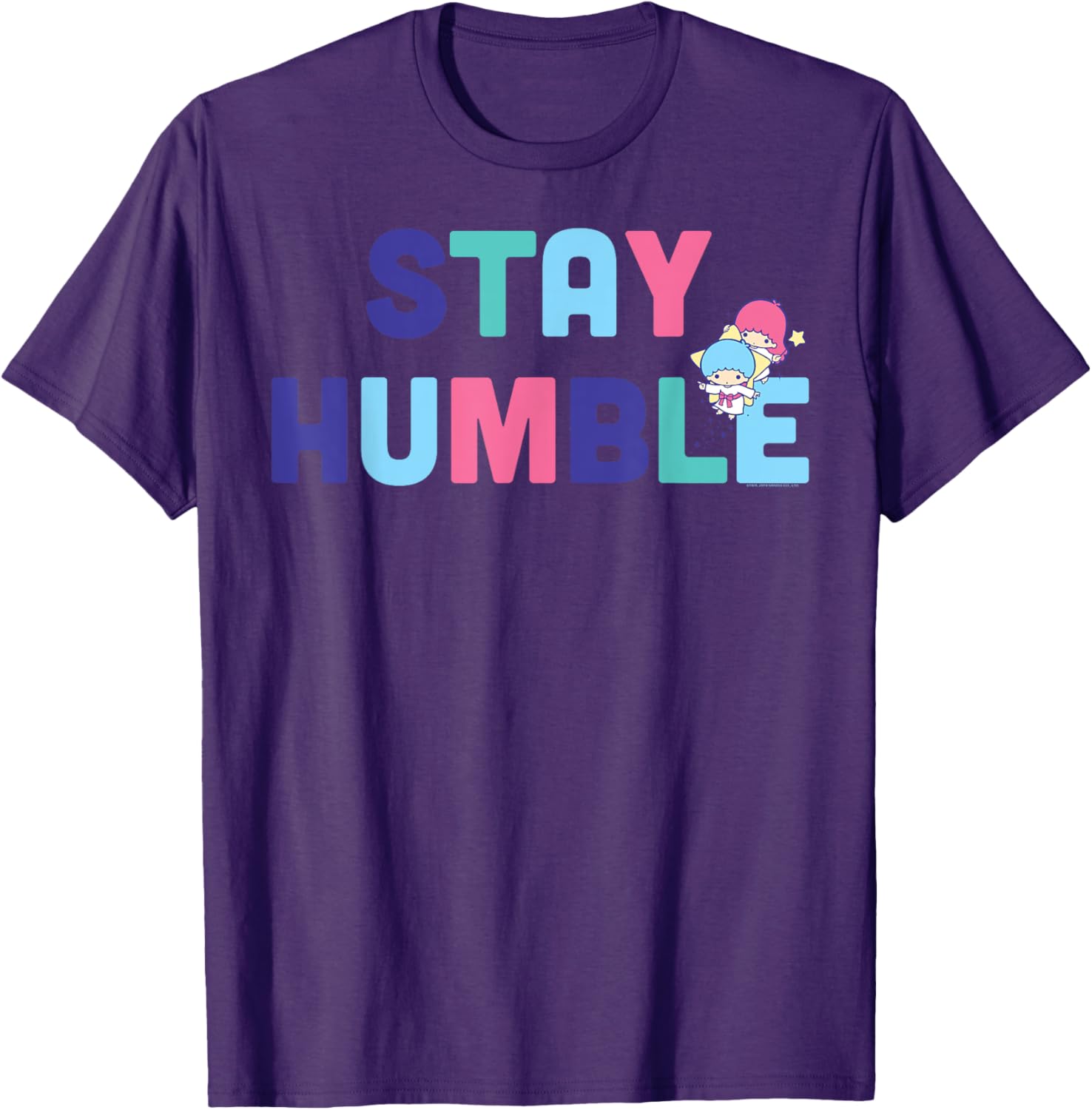 Little Twin Stars Stay Humble T-Shirt for Trendy Fashion Lovers - 6