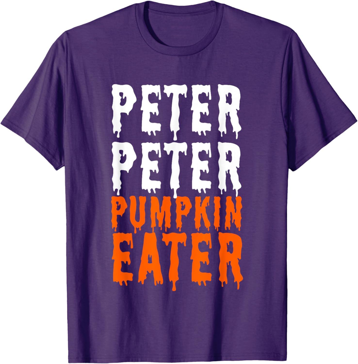 Peter Pumpkin Eater Halloween Costume T-Shirt for Couples and Men - 2