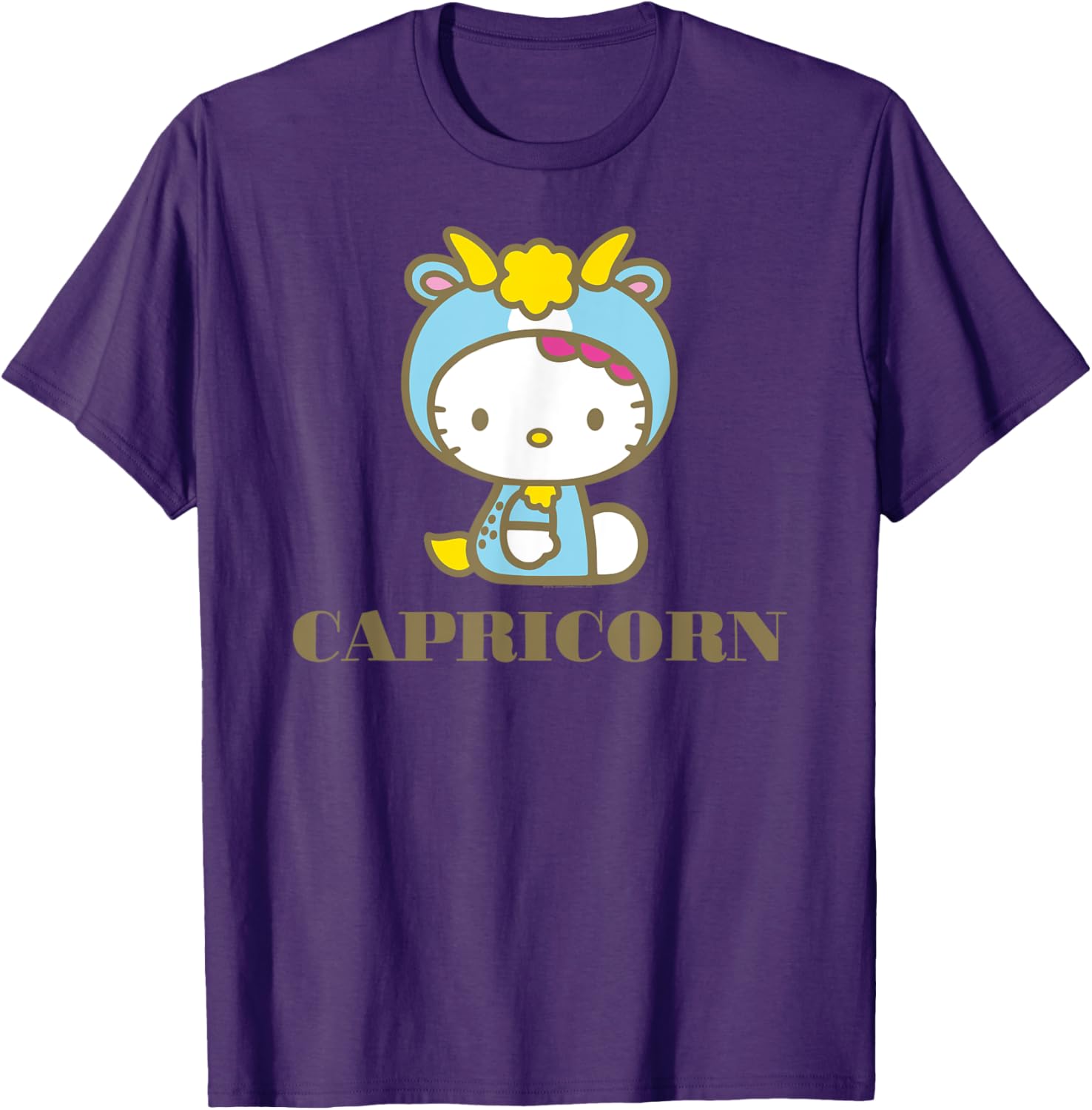 Hello Kitty Capricorn T-Shirt Cute Zodiac Sign Apparel for Fans - 16