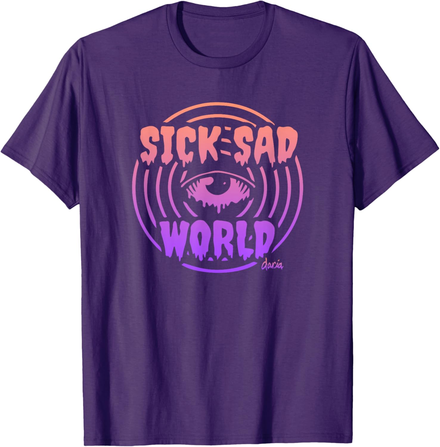 Mademark x Daria Sick Sad World Gradient T-Shirt for Trendy Fashion Lovers - 7