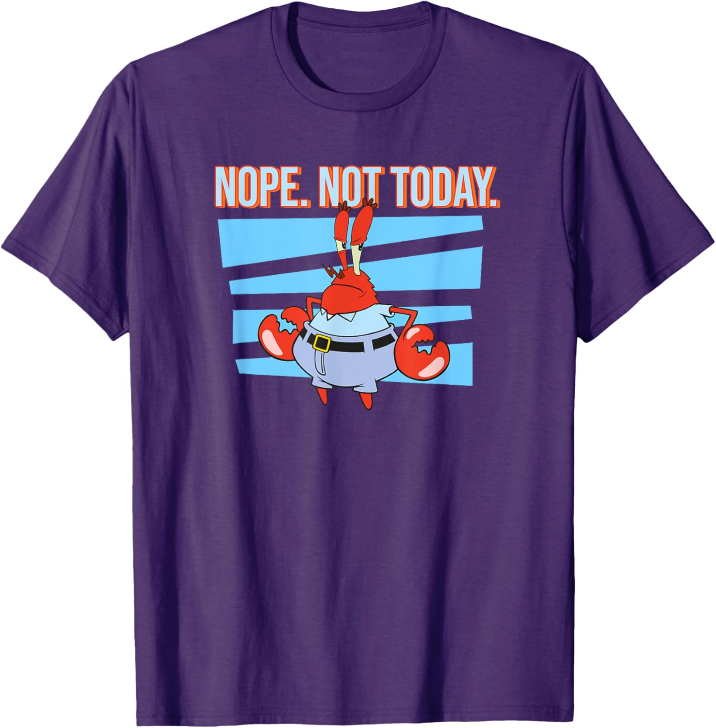 Mademark SpongeBob SquarePants Eugene Krabs Nope T-Shirt for Fans - 2