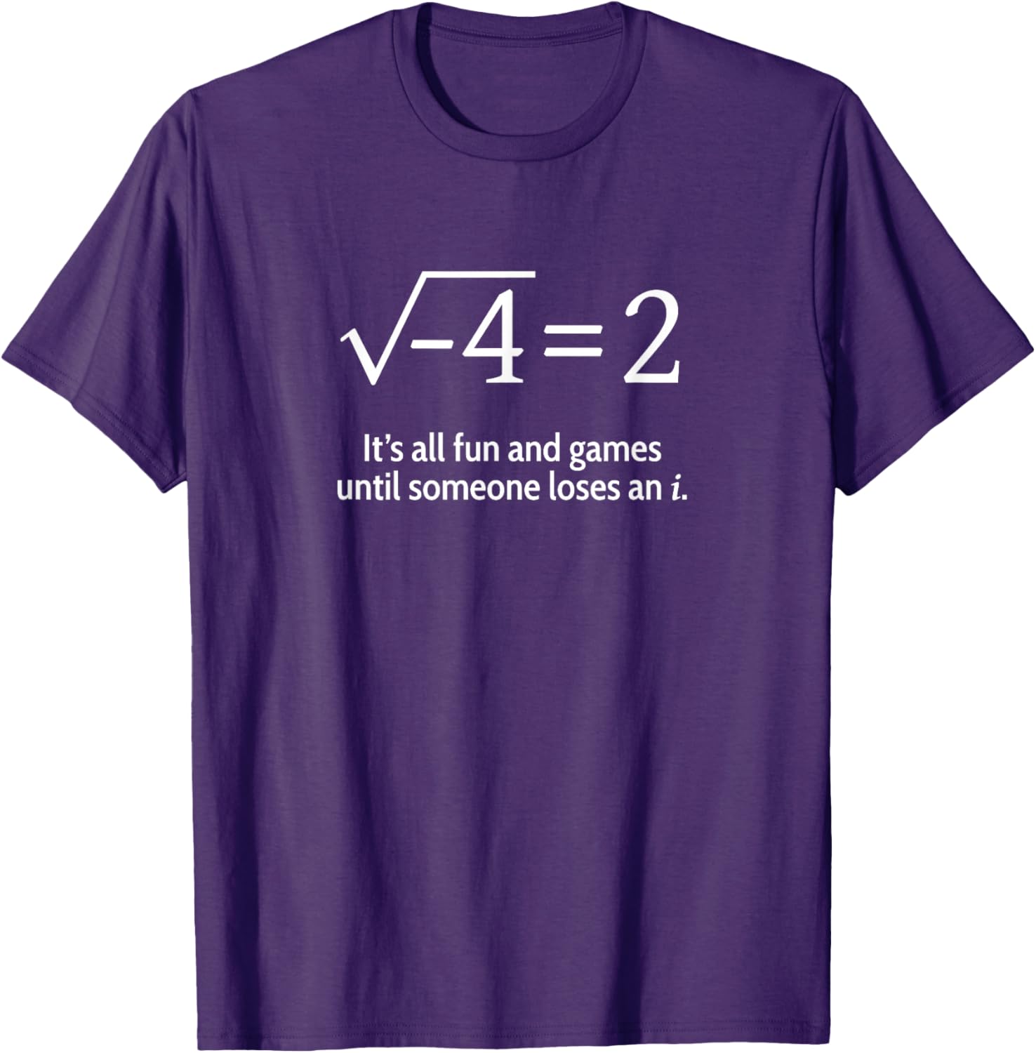 Funny Math T-Shirt Someone Loses An i Short Sleeve for Math Lovers - 3