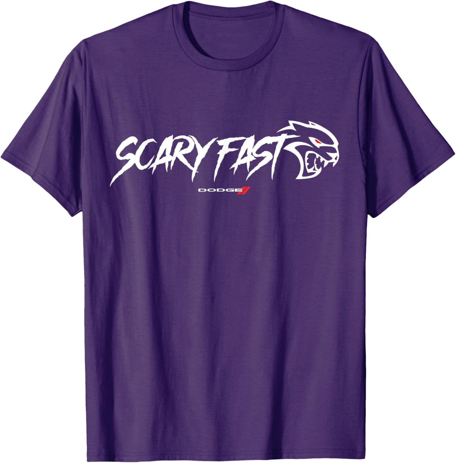 Dodge Hellcat Scary Fast T-Shirt for Car Lovers and Enthusiasts - 5