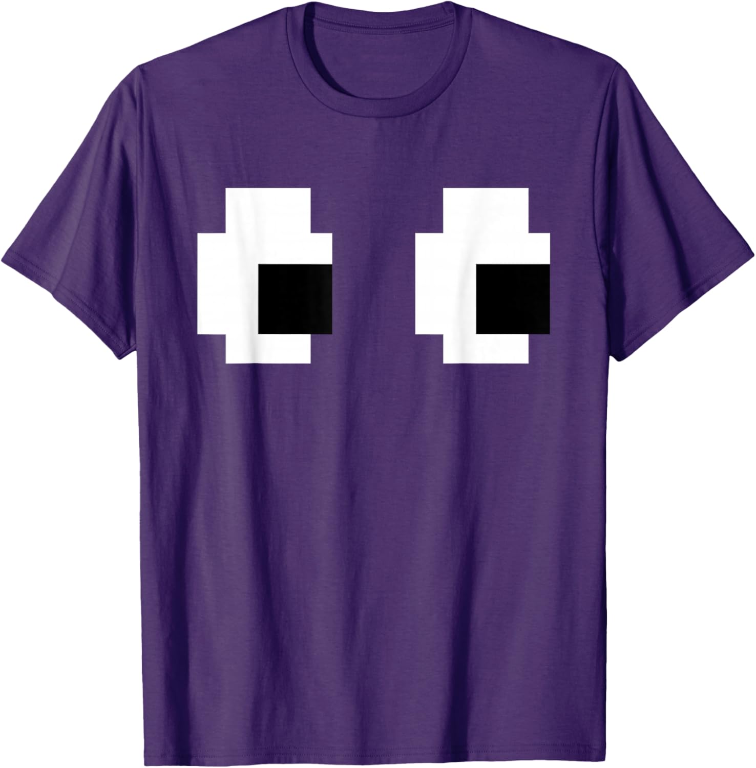 Retro Arcade Ghost Eyes Halloween T-Shirt for Fun Group Costumes - 5
