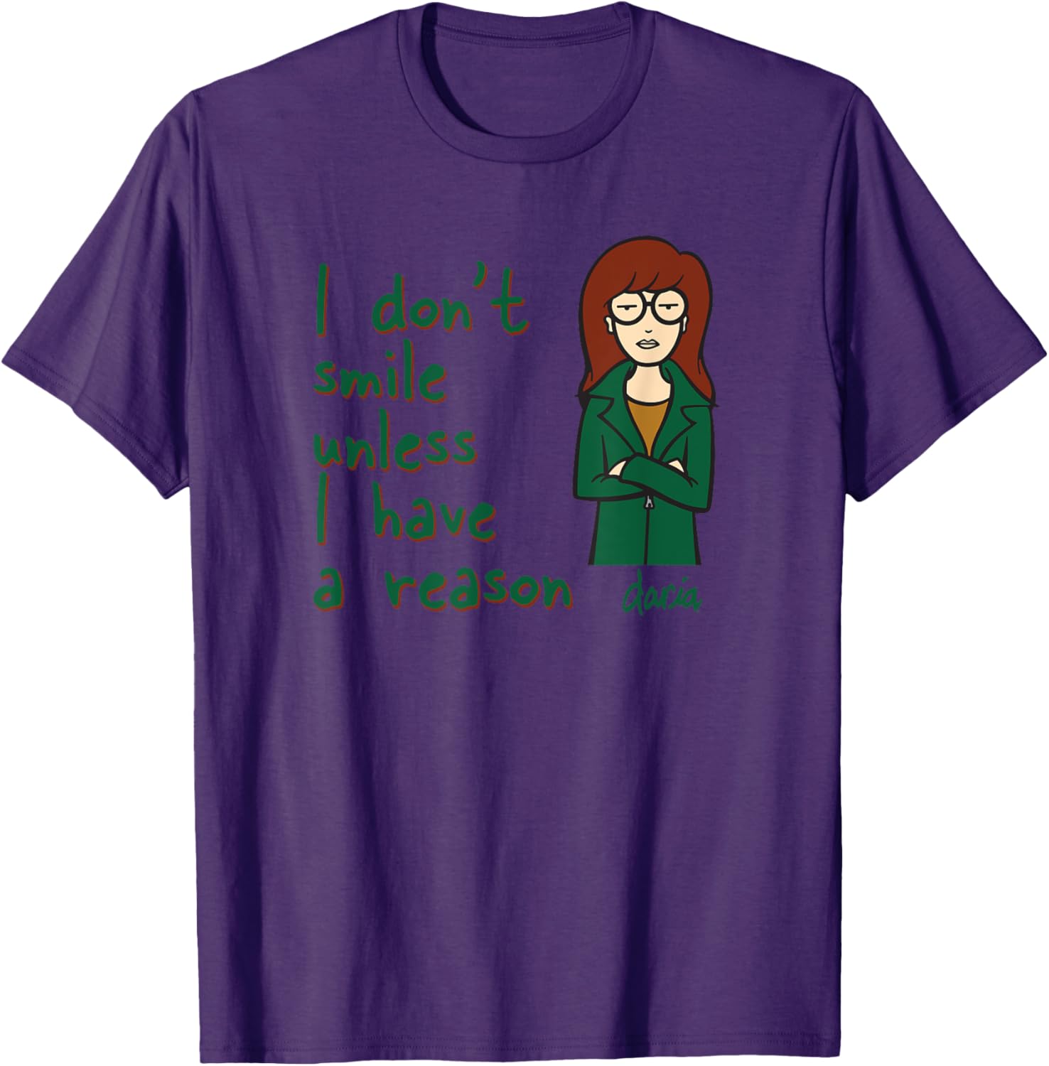 Mademark x Daria I Don't Smile Unless I Have a Reason T-Shirt Guide - 8